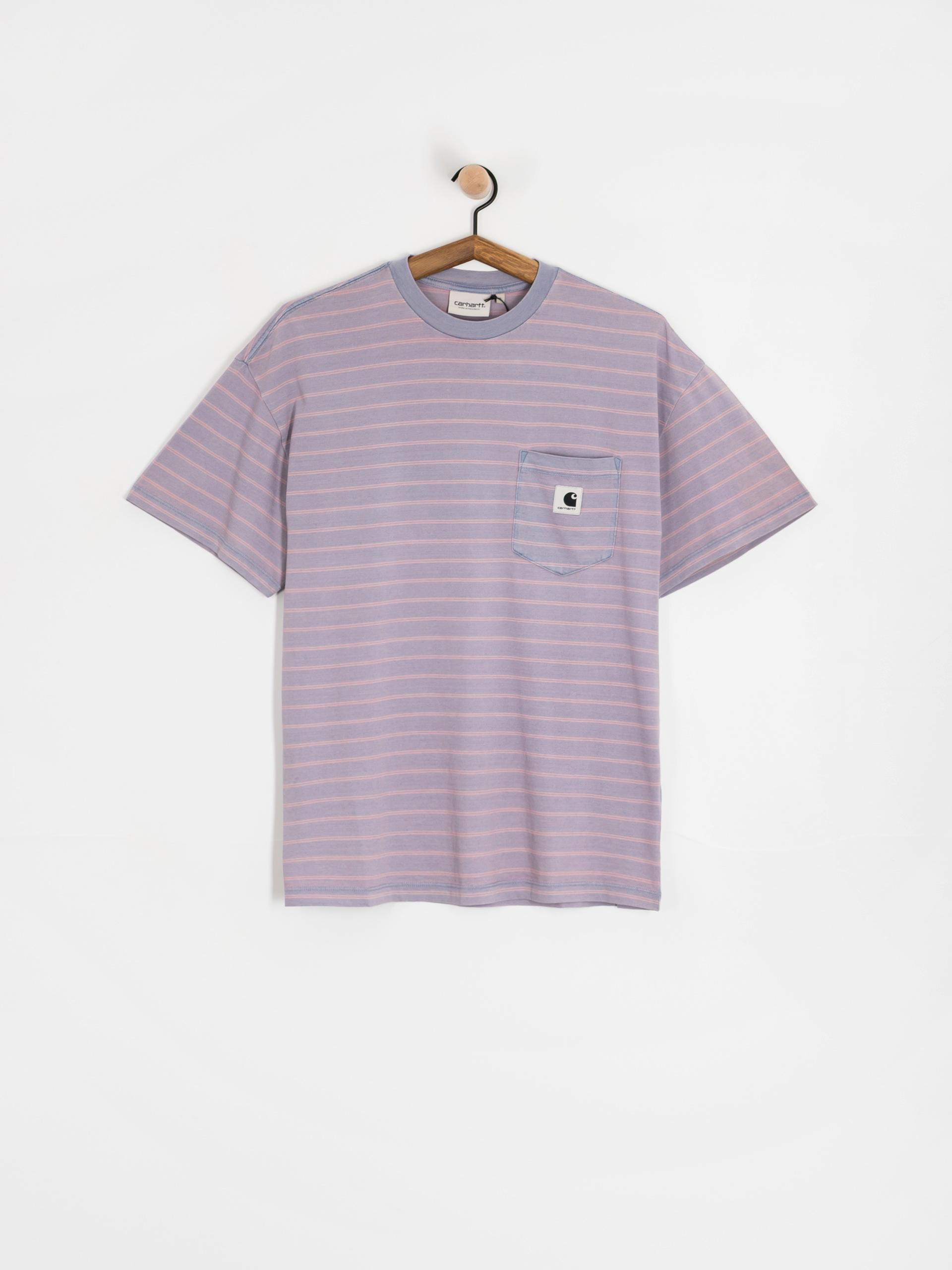Tričko Carhartt WIP Brodina Wmn (brodina stripe/hortensia/indigo overdyed)
