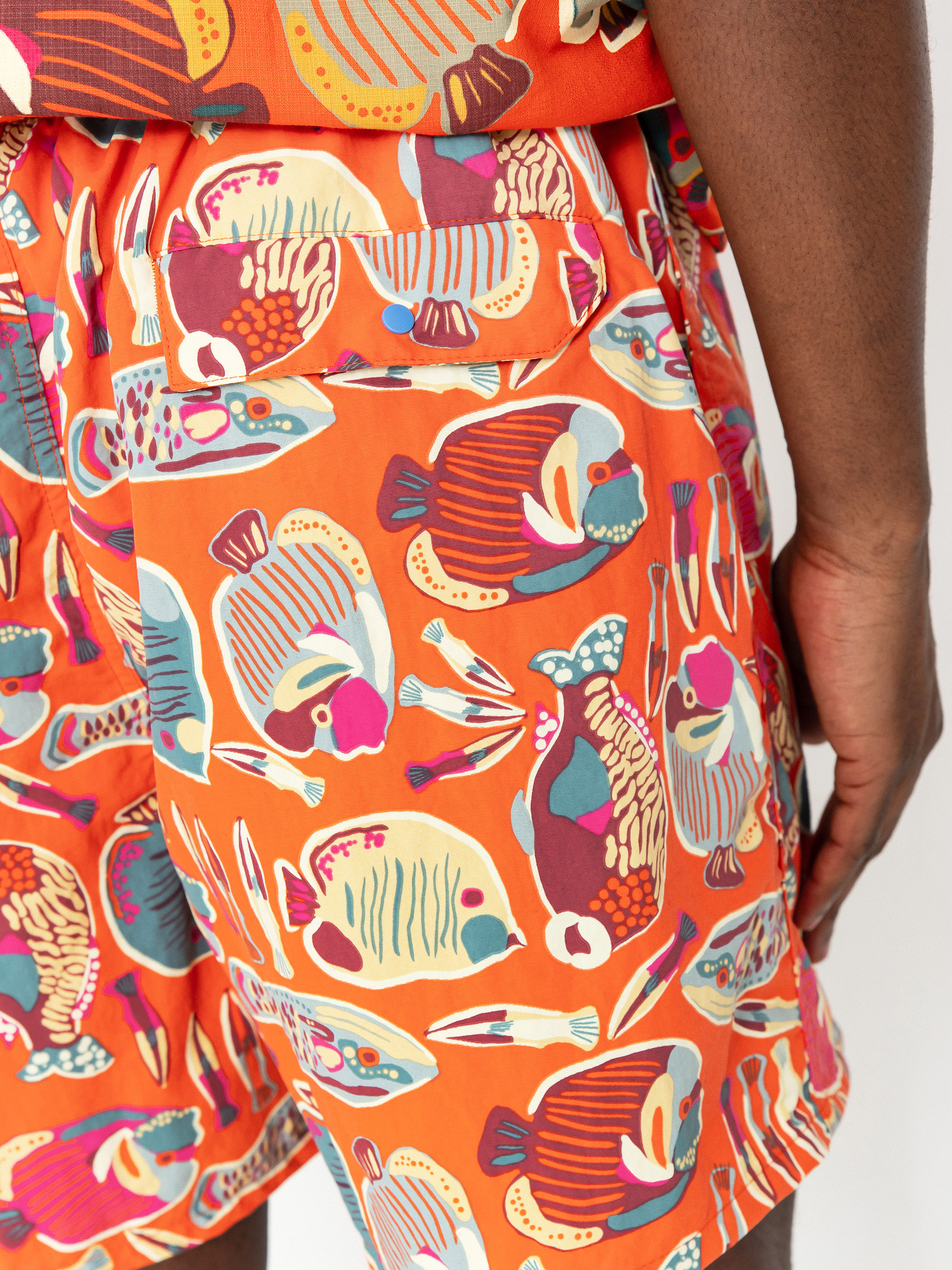 Kraťasy Patagonia Baggies Shorts 5in (wrasse/pollinator orange)