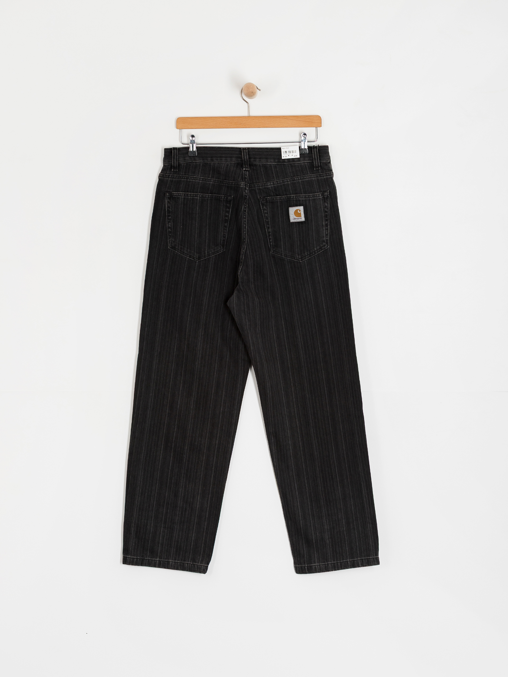 Nohavice Carhartt WIP Rylan (rylan stripe/black/stone washed)