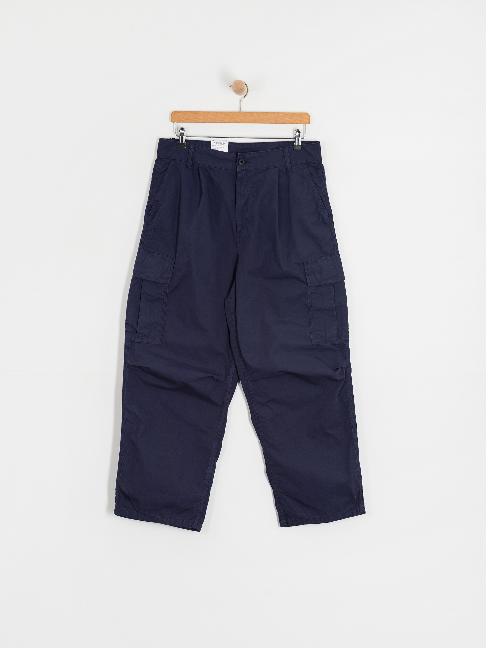 Nohavice Carhartt WIP Cole Cargo (blue/garment dyed)