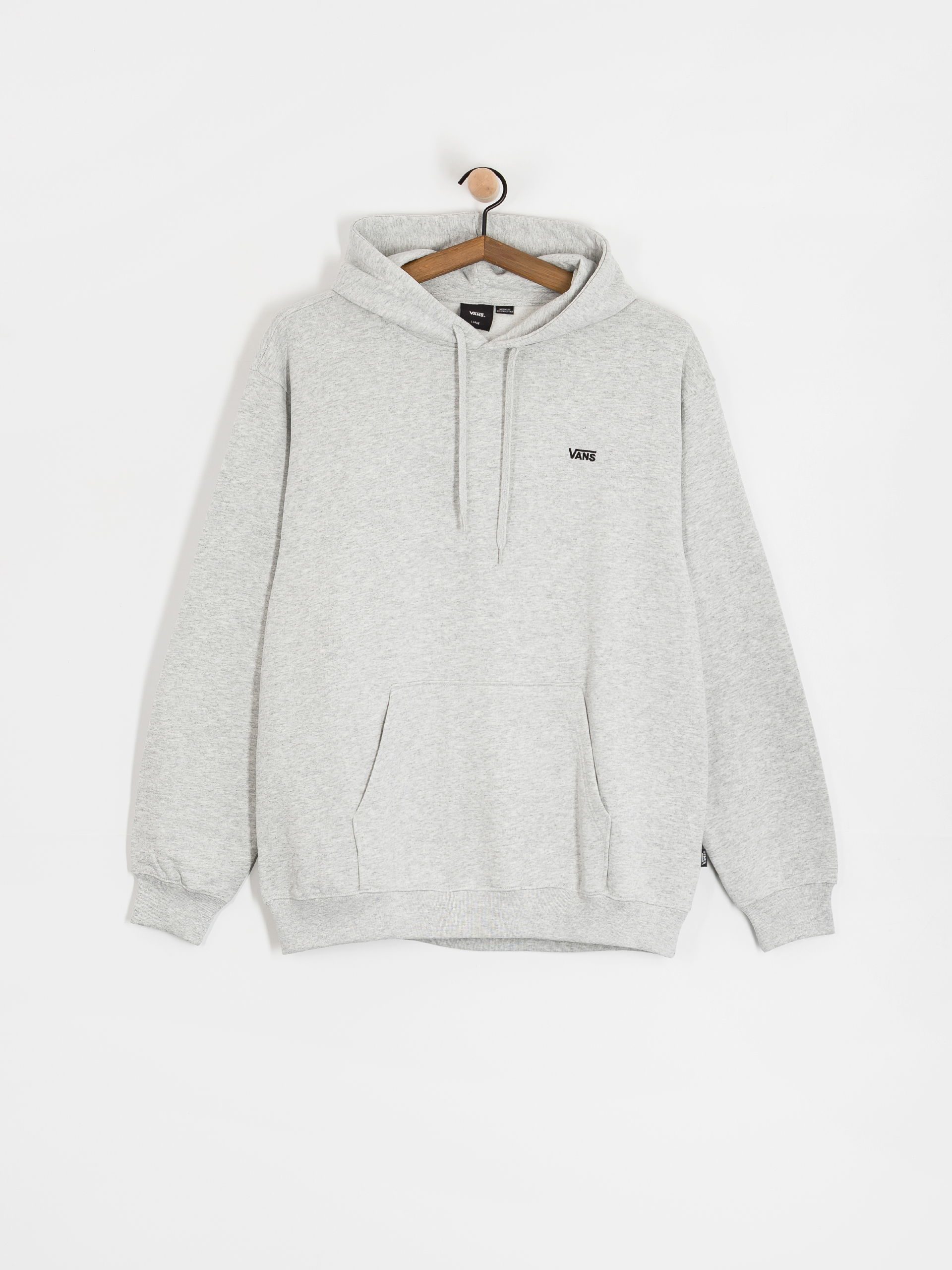 Mikina s kapucňou Vans Left Chest II Loose HD (light grey heather)