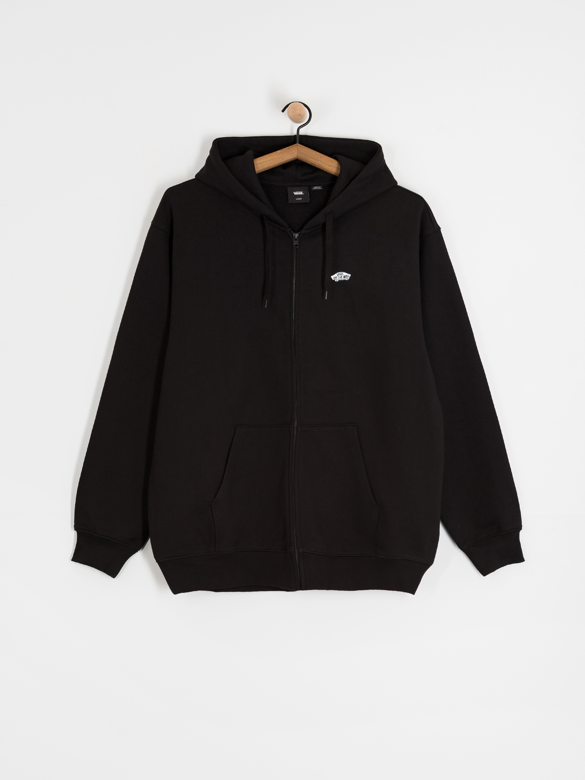 Mikina s kapucňou Vans Style 76 II Loose Ft ZHD (black/white)