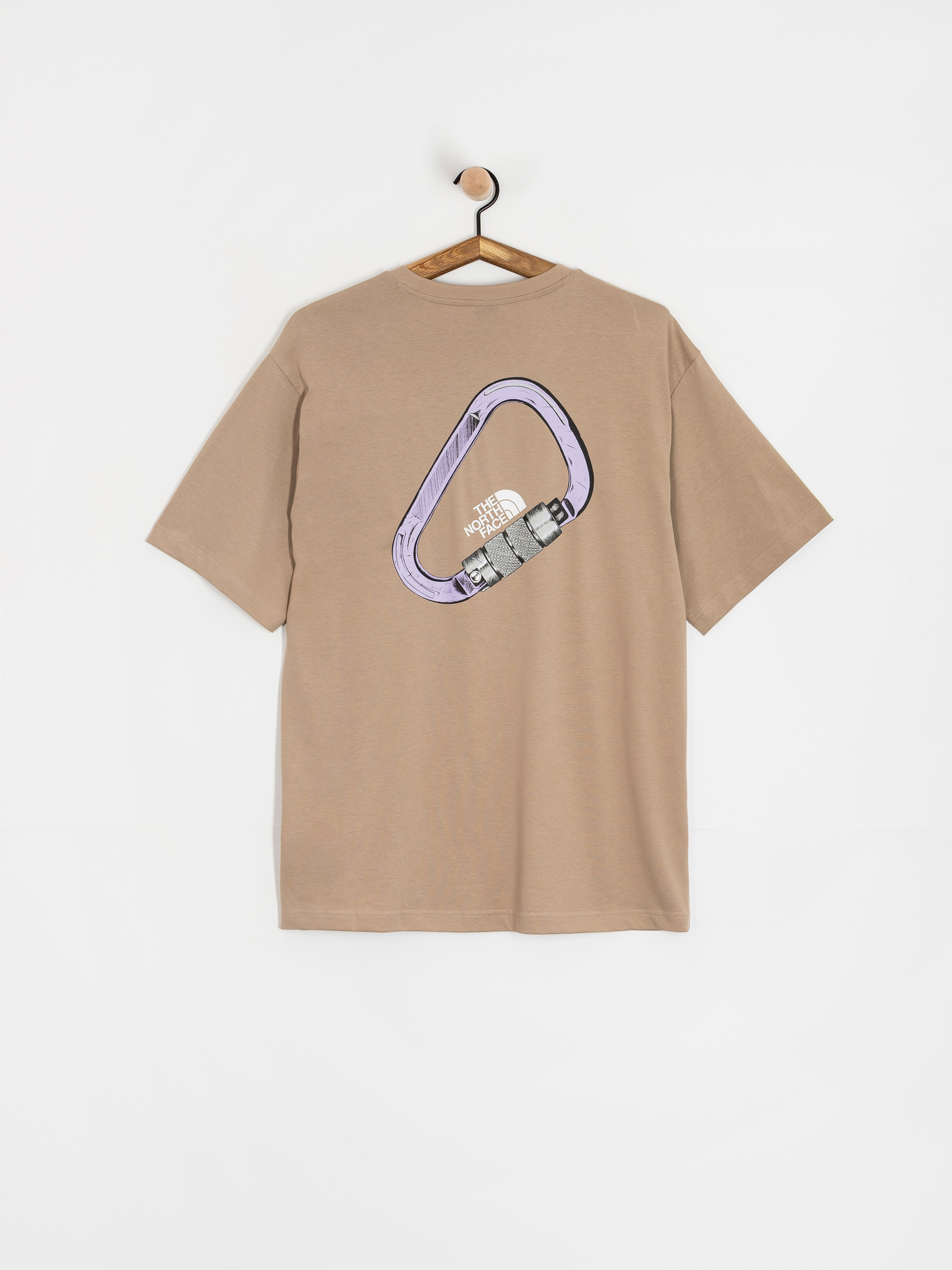 Tričko The North Face Explore Carabiner Relaxed (mushroom grey)