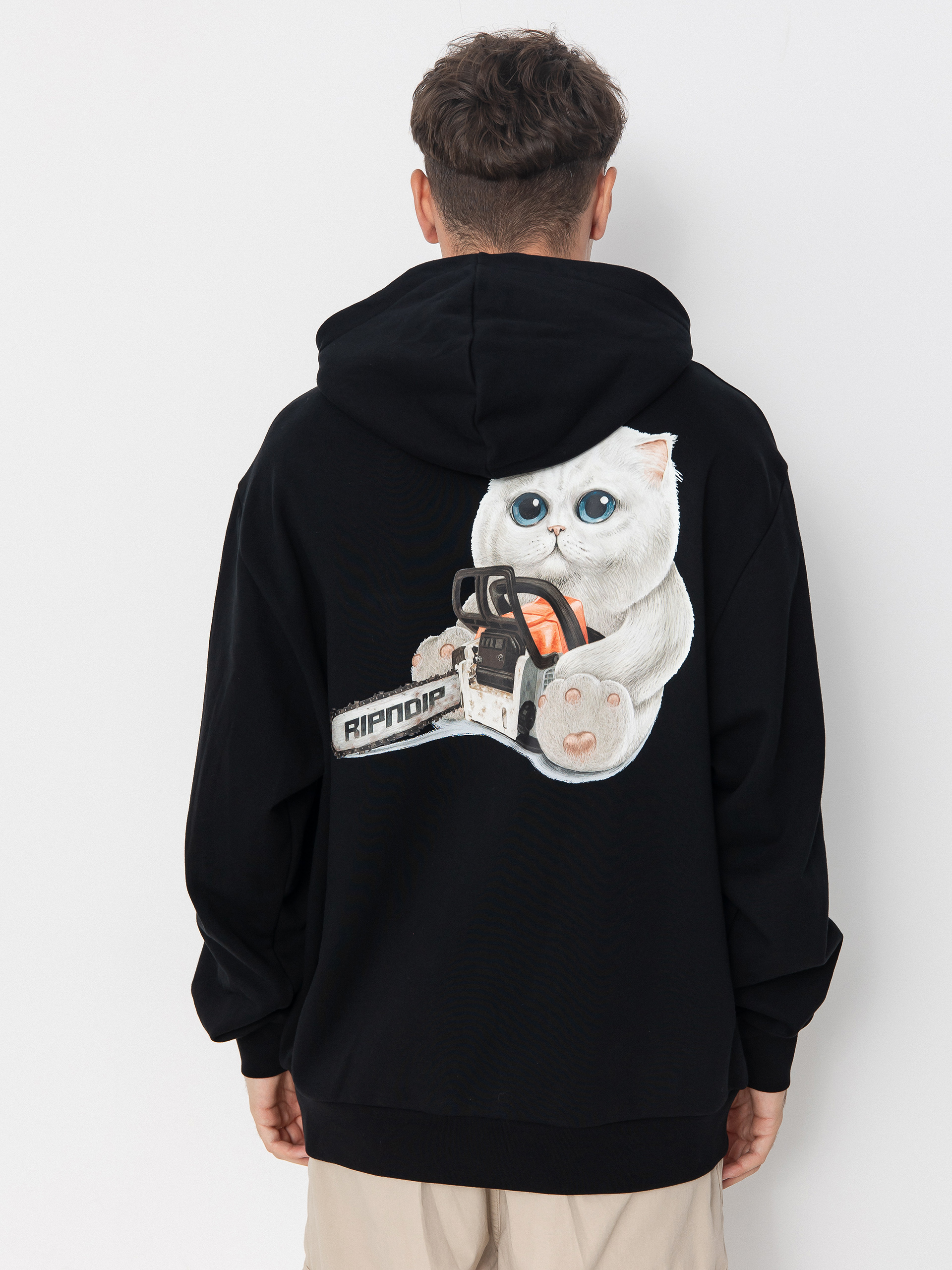 Mikina s kapucňou RipNDip Find Out HD (black)