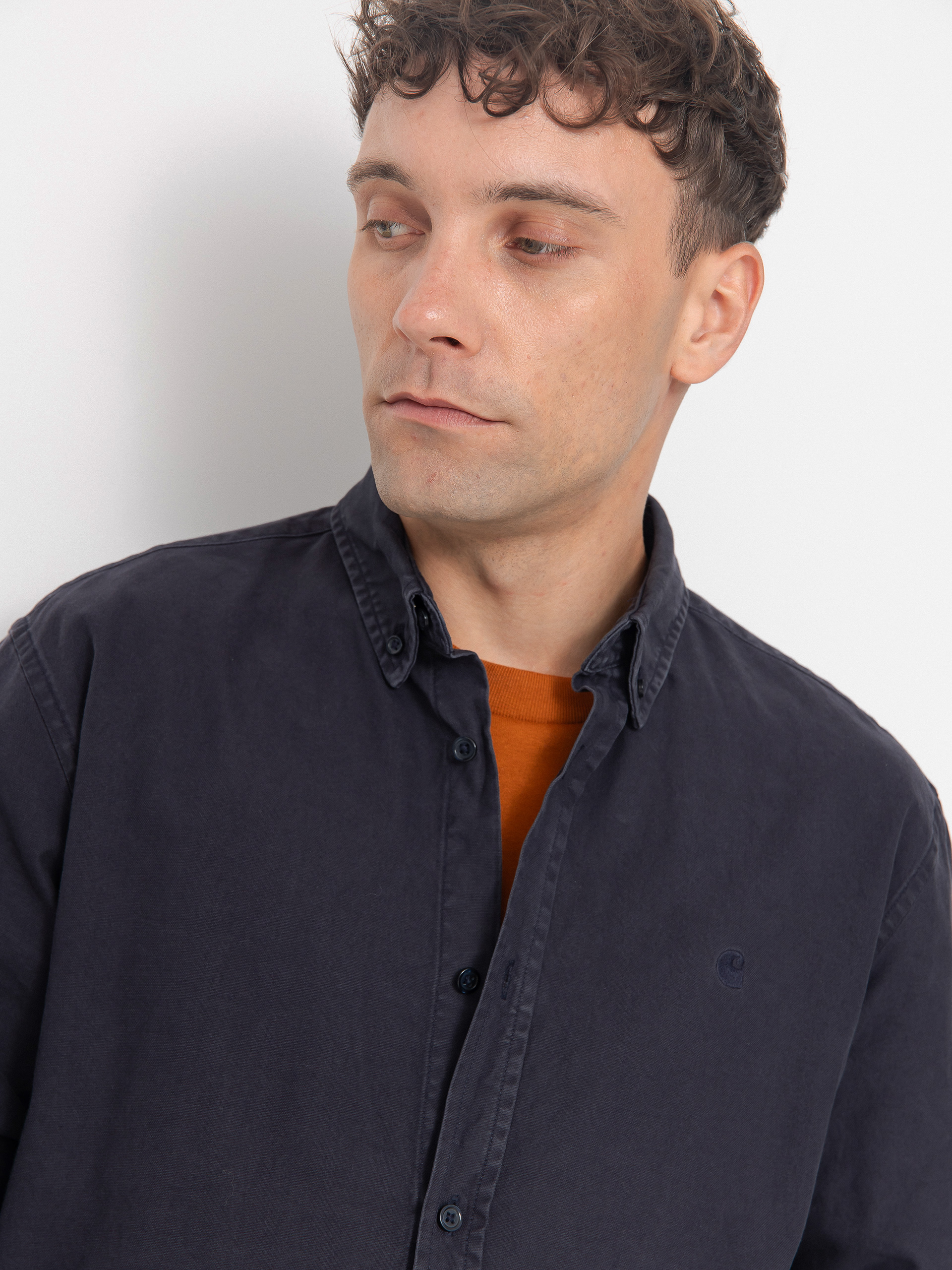 Košeľa Carhartt WIP Bolton (dark navy)