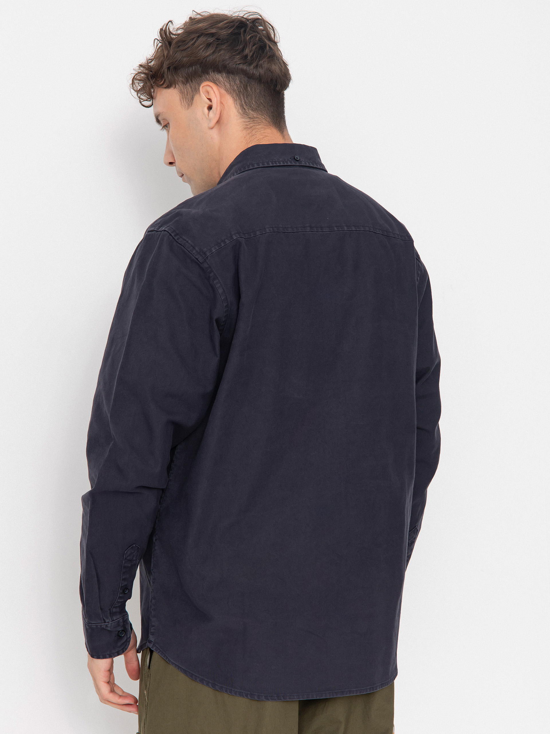Košeľa Carhartt WIP Bolton (dark navy)