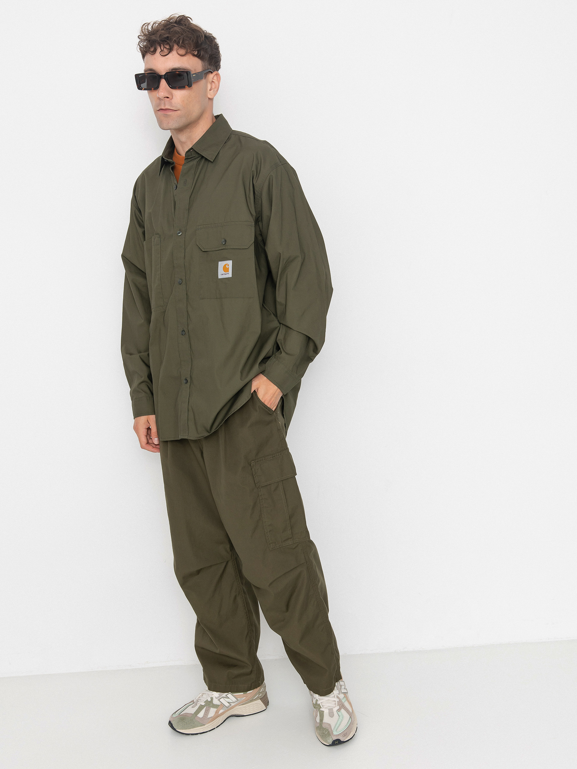 Košeľa Carhartt WIP Irwin (turtle)