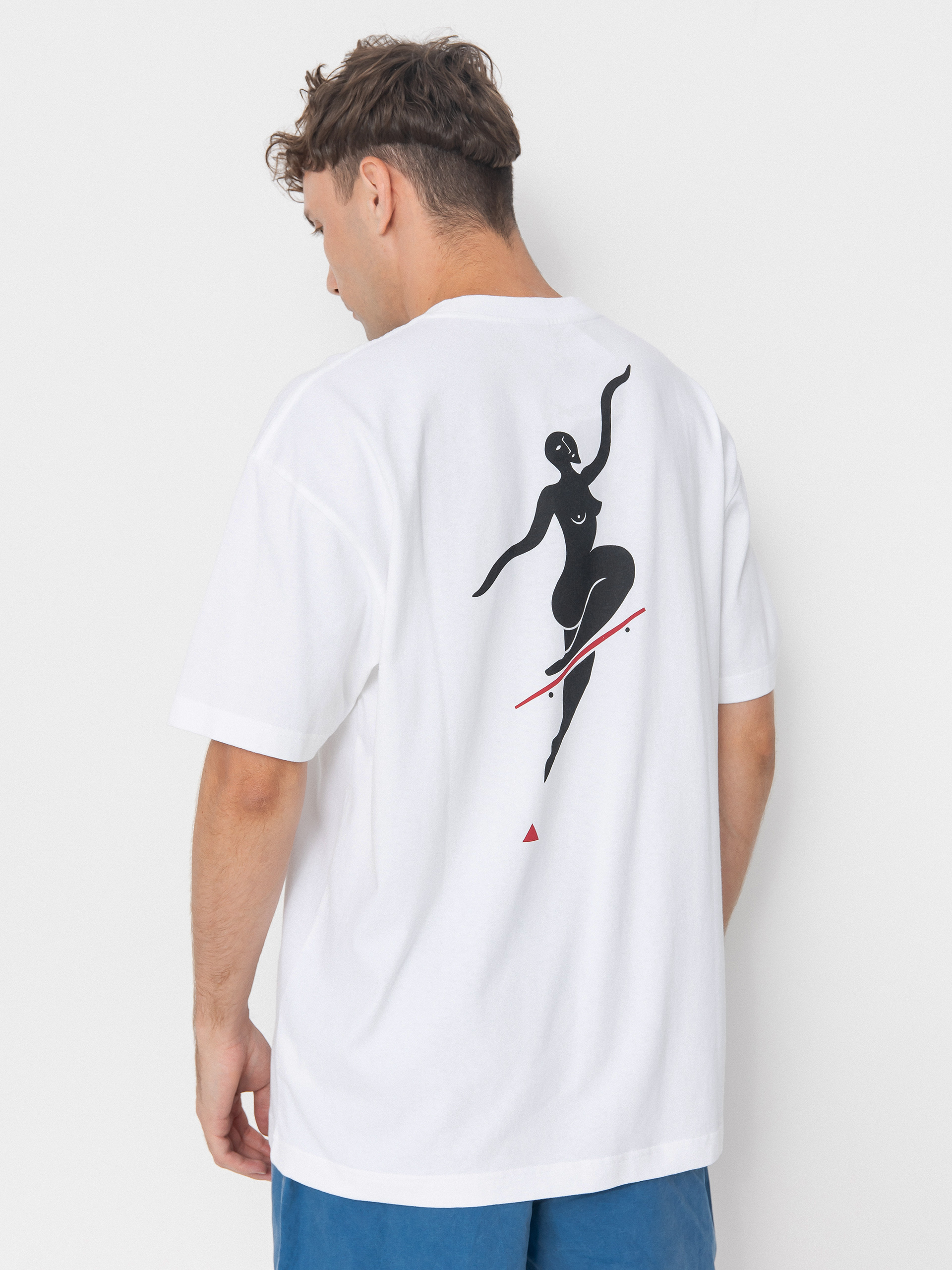 Tričko Polar Skate No Comply (white)