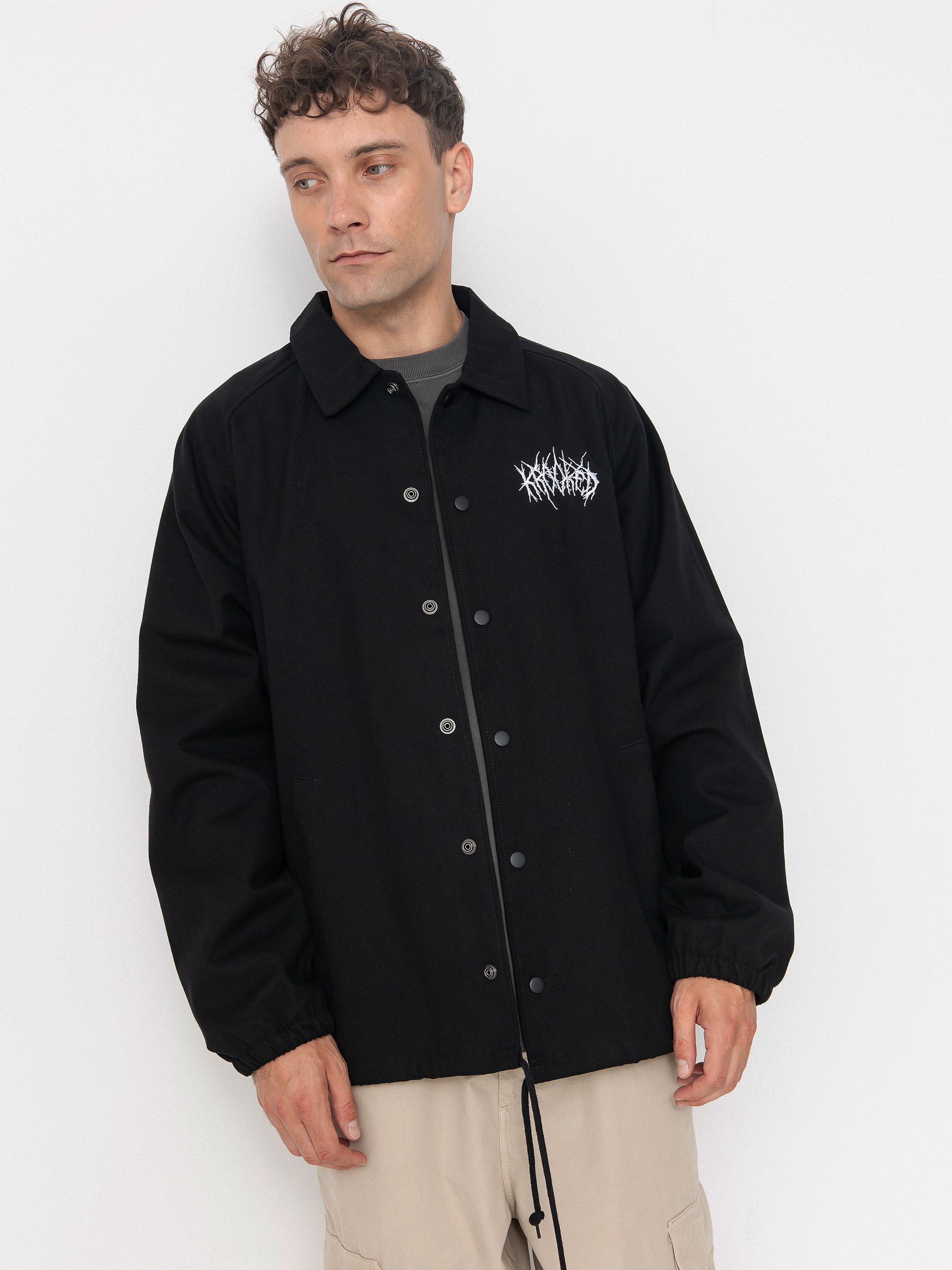 Bunda Krooked Necro Skript (black/white)