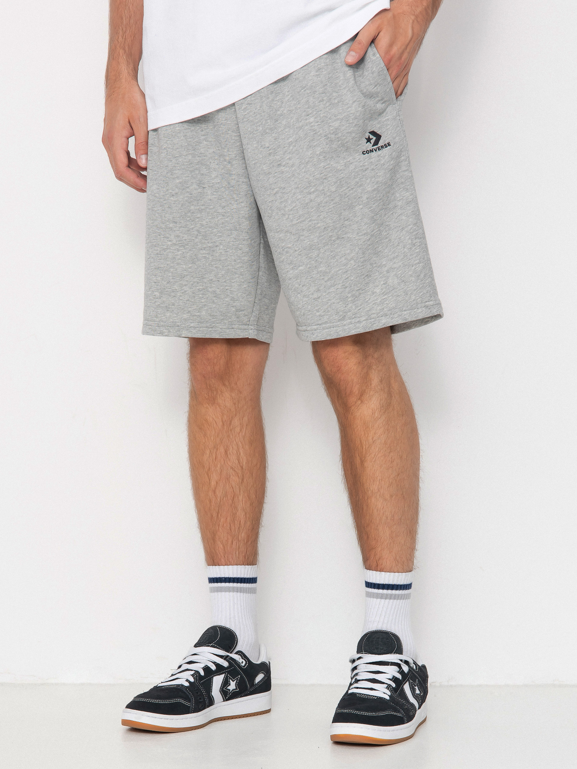Kraťasy Converse Emb Classic (vintage grey heather)