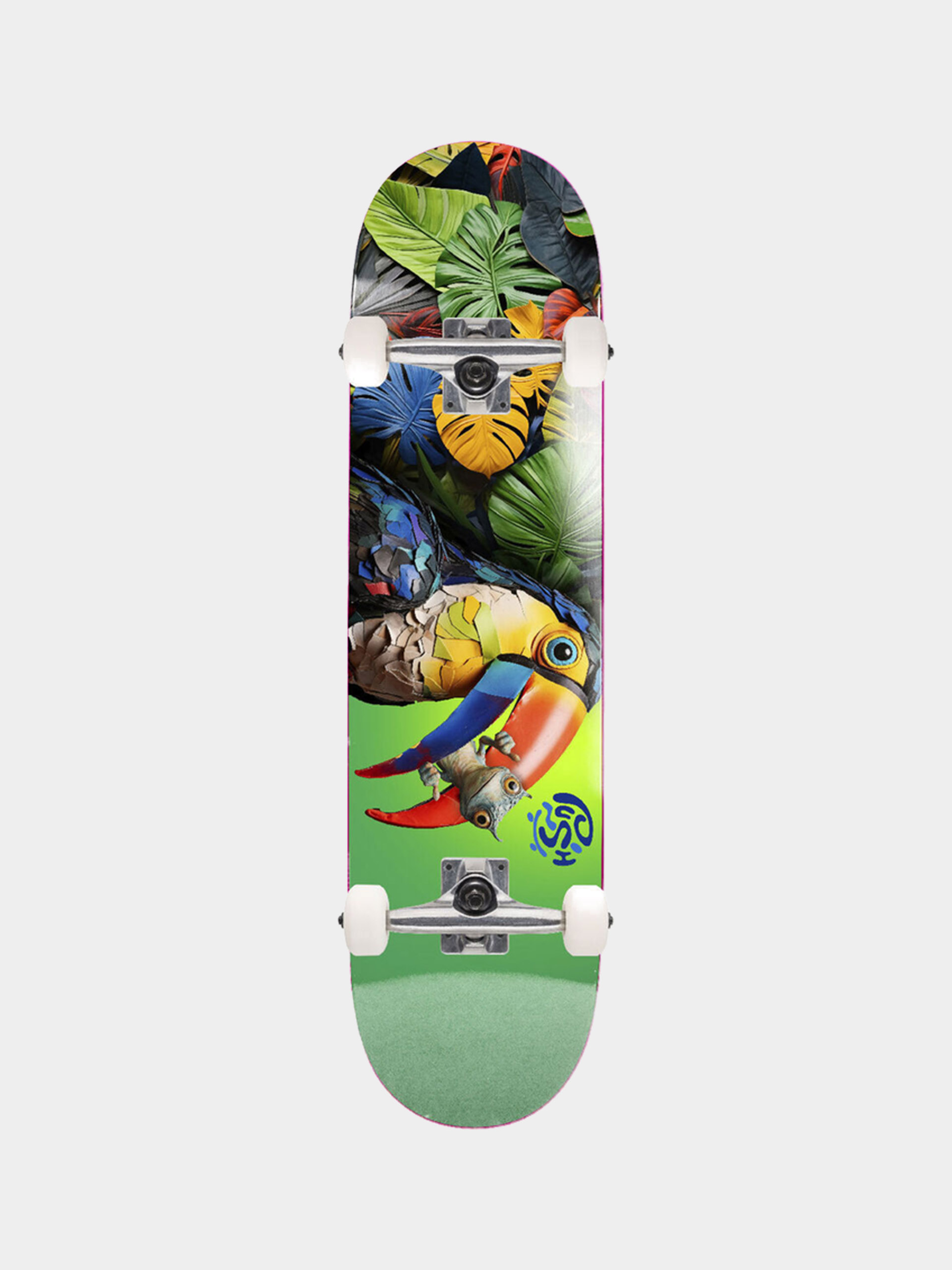 Skateboard Push Toucan (green)