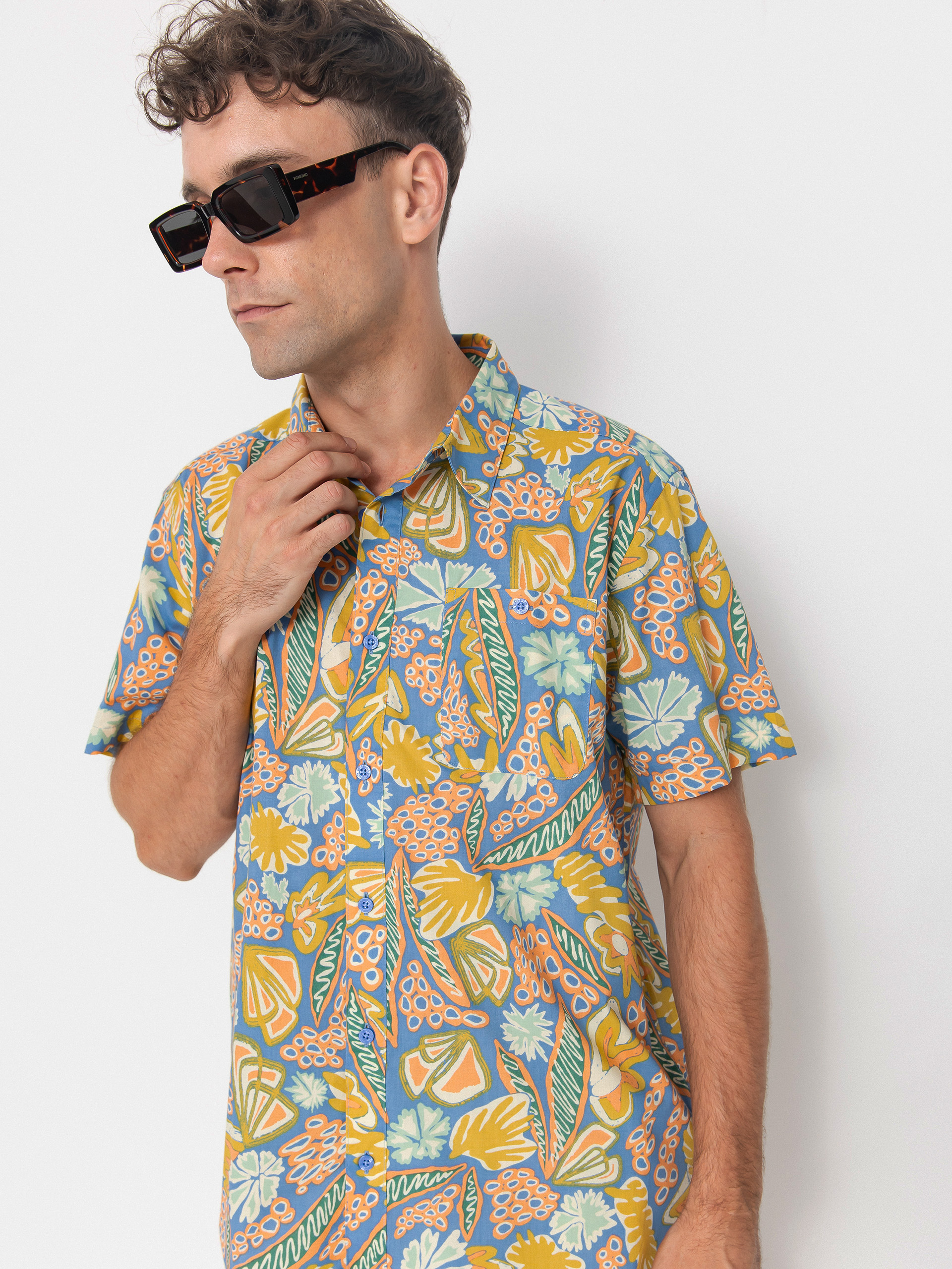 Košeľa Patagonia Go To (flourish/abundant blue)