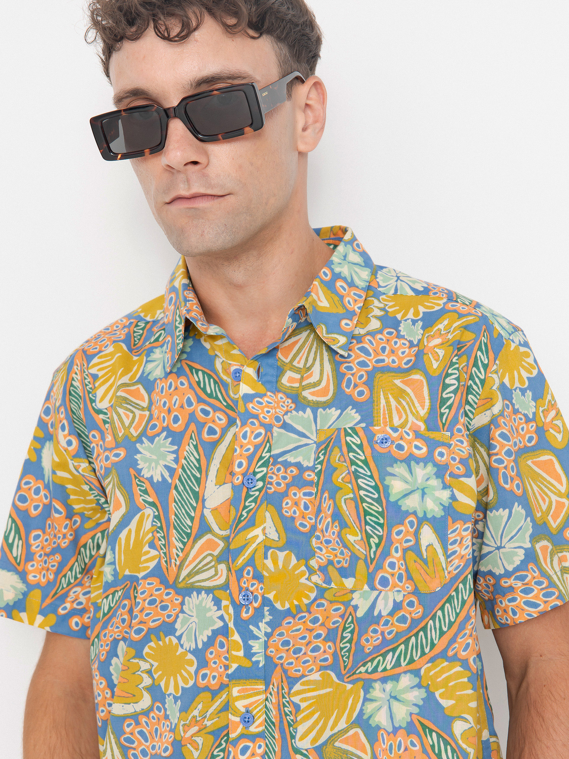 Košeľa Patagonia Go To (flourish/abundant blue)