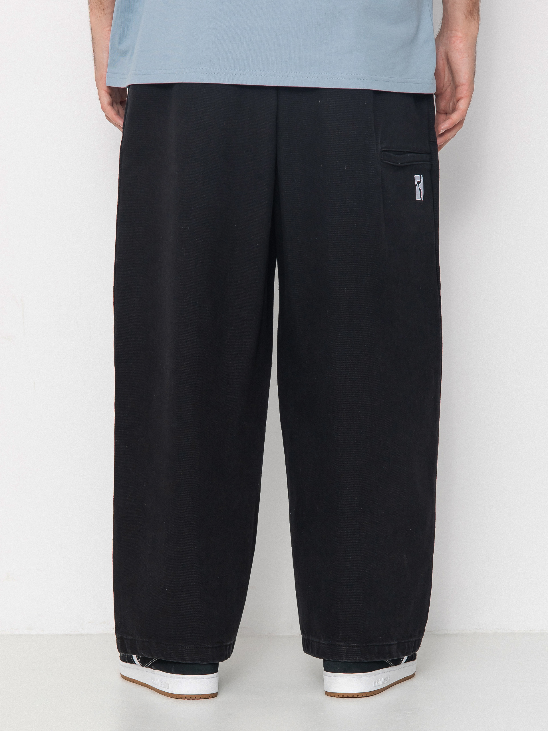 Nohavice Poetic Collective Painter (black denim wash)