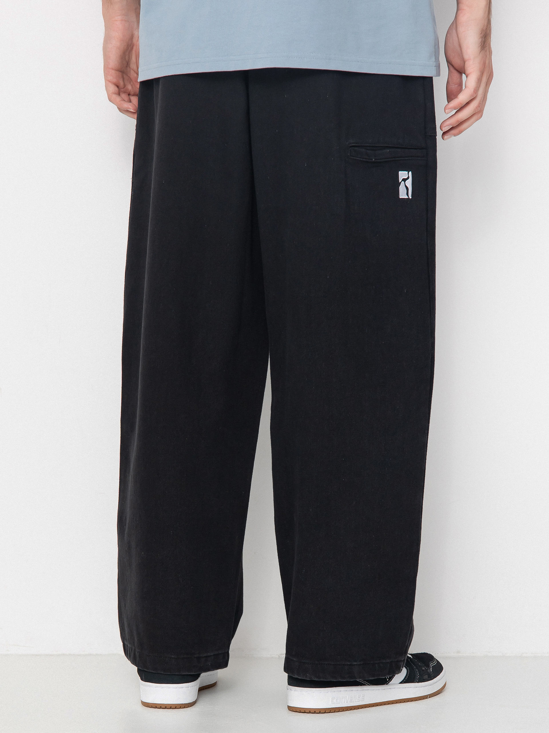 Nohavice Poetic Collective Painter (black denim wash)