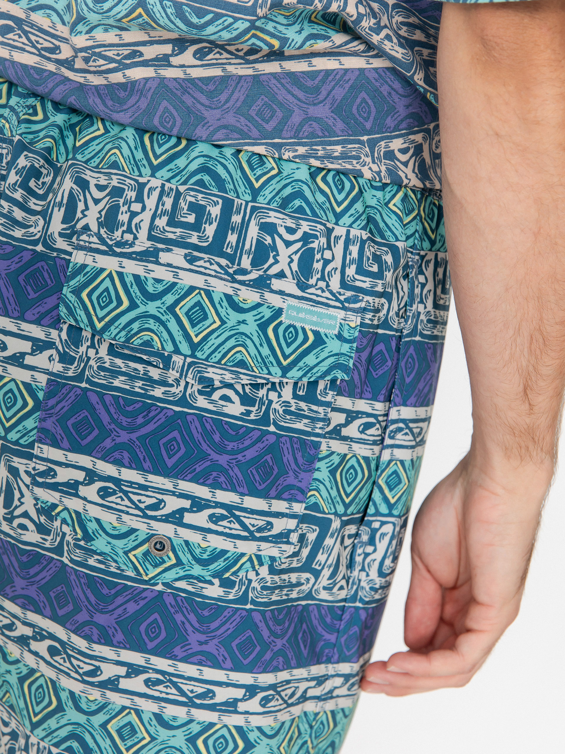 Kraťasy Quiksilver Surfsilk Straight Volley 16 (global heat dusted peri)