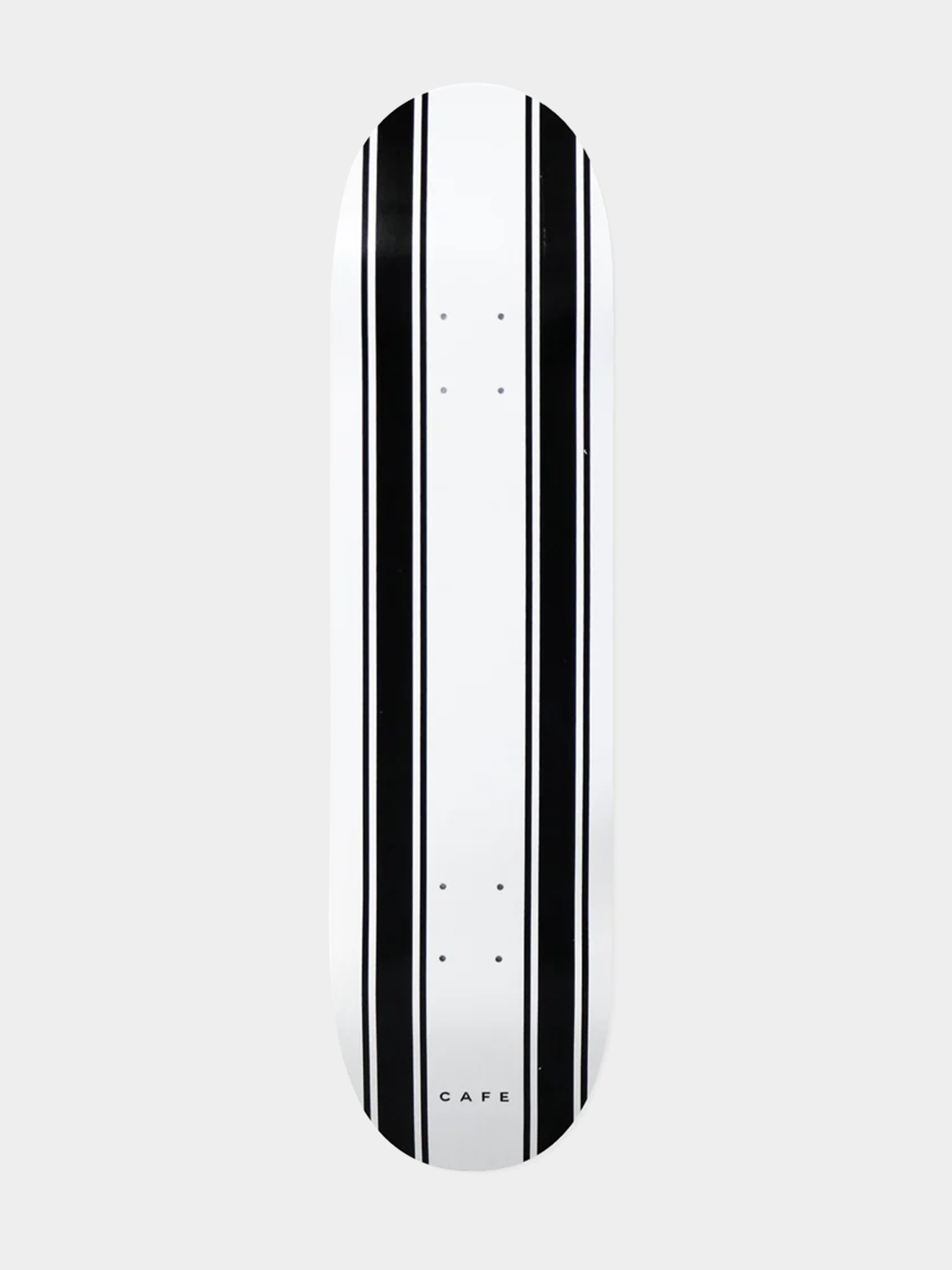 Doska Skateboard Cafe Stripe (white/black)