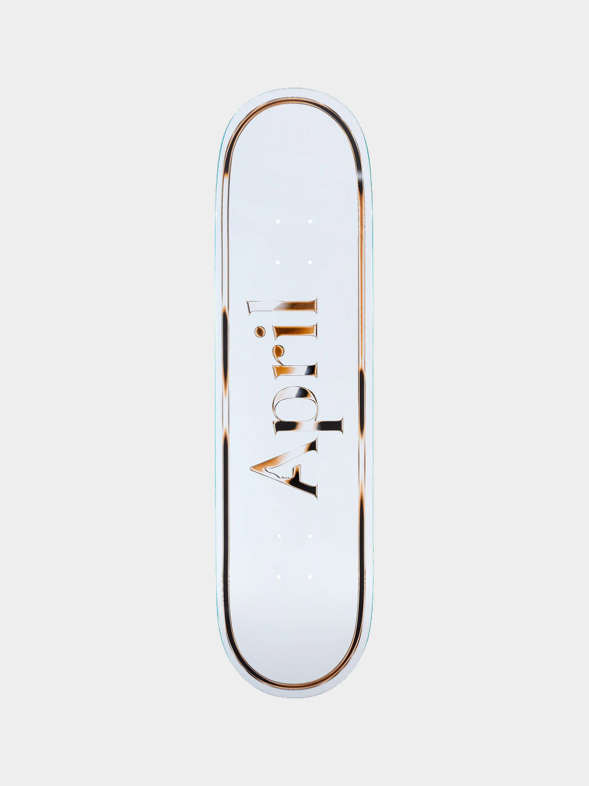 Doska April Skateboards Og Logo (white/gold)