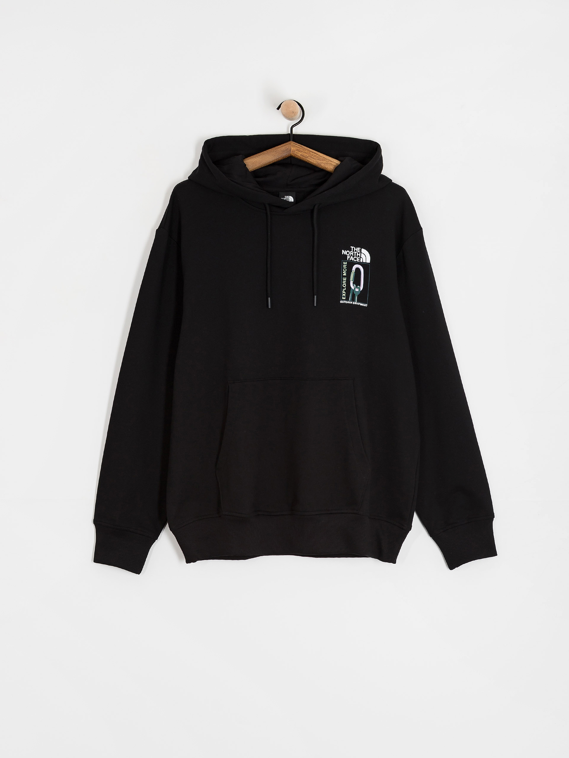 Mikina s kapucňou The North Face Explore Gear Relaxed HD (tnf black)