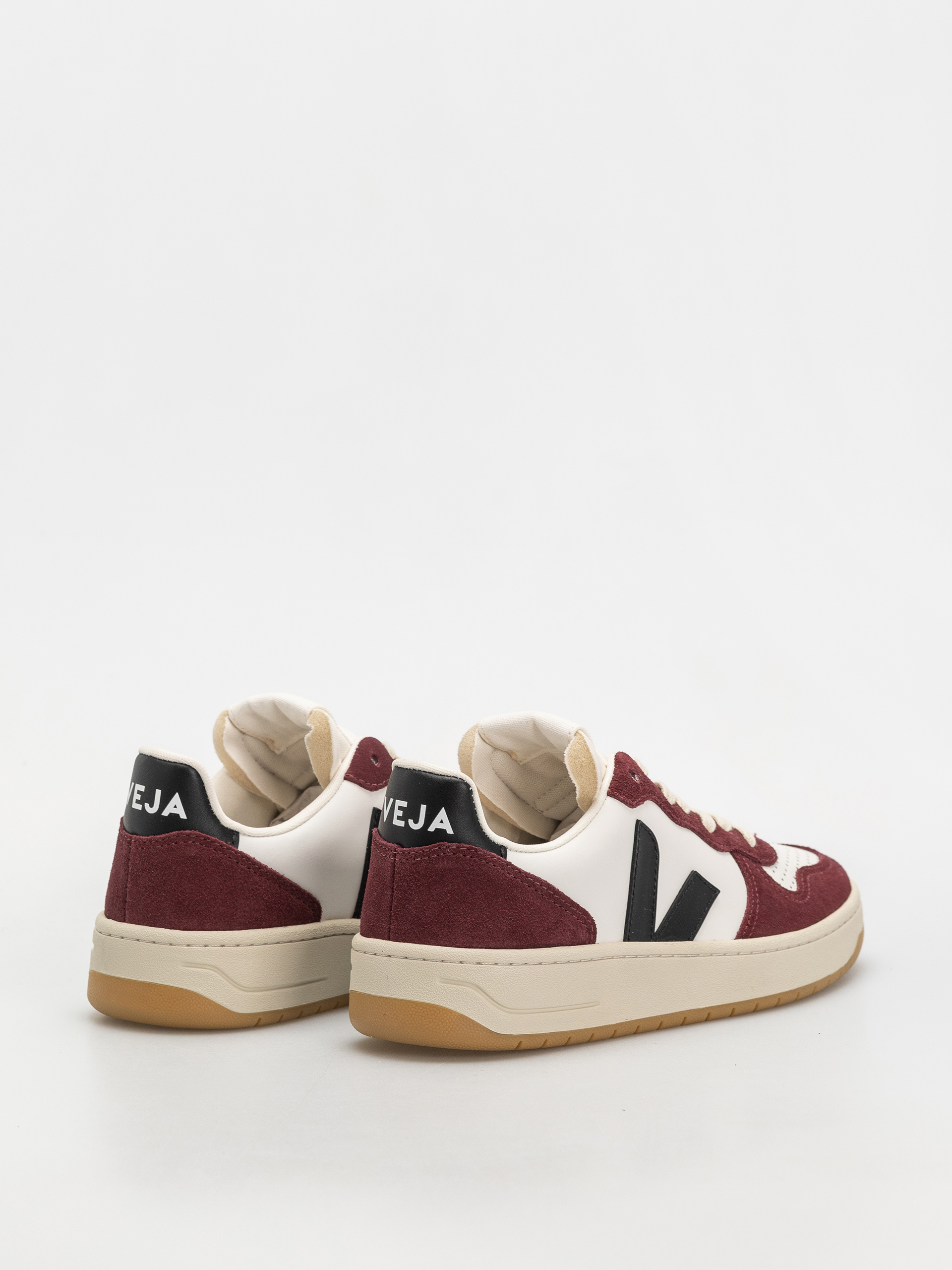 Topánky Veja V-10 Wmn (white black amarante)