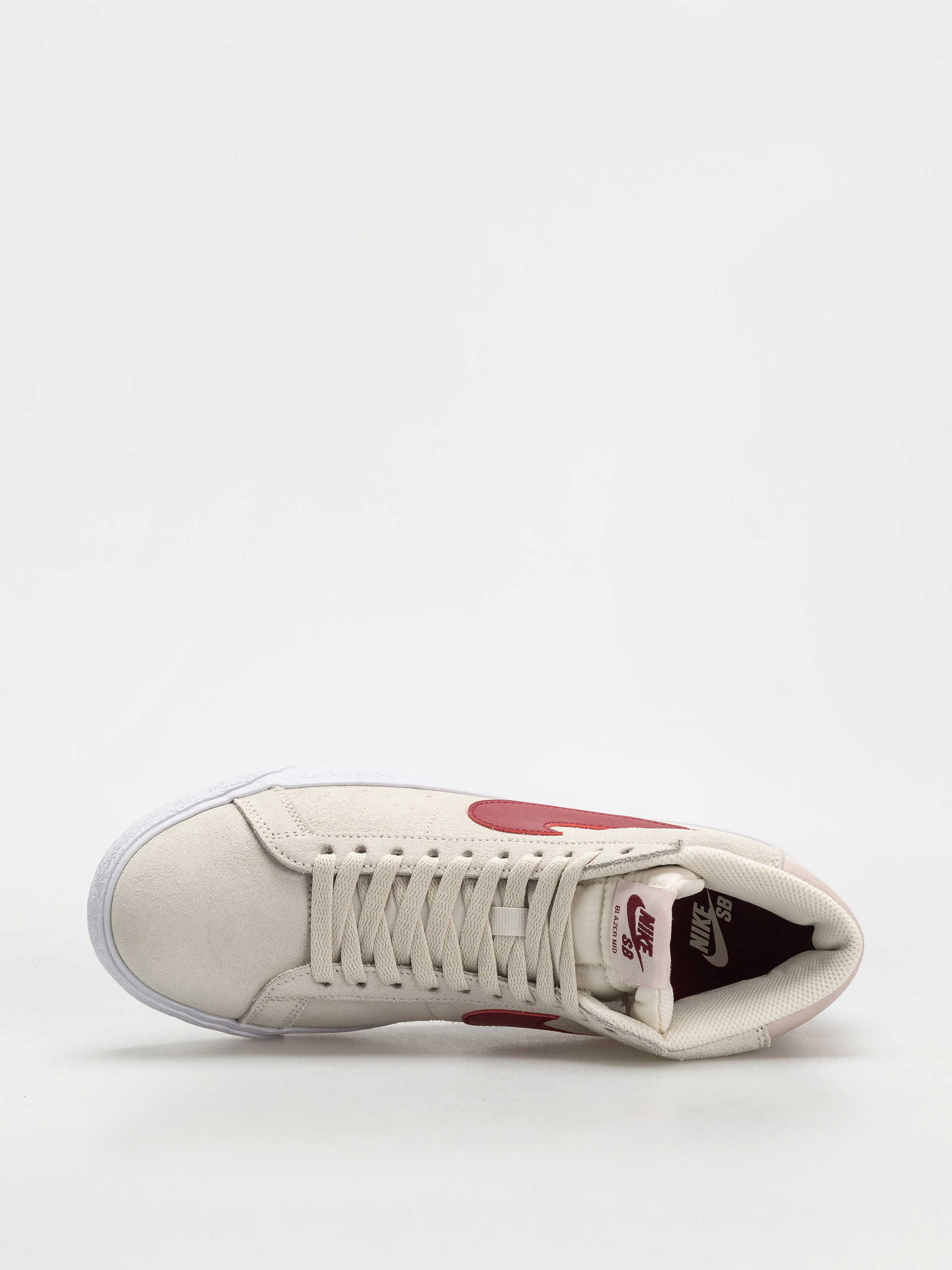 Topánky Nike SB Zoom Blazer Mid (pale ivory/noble red silt red white)