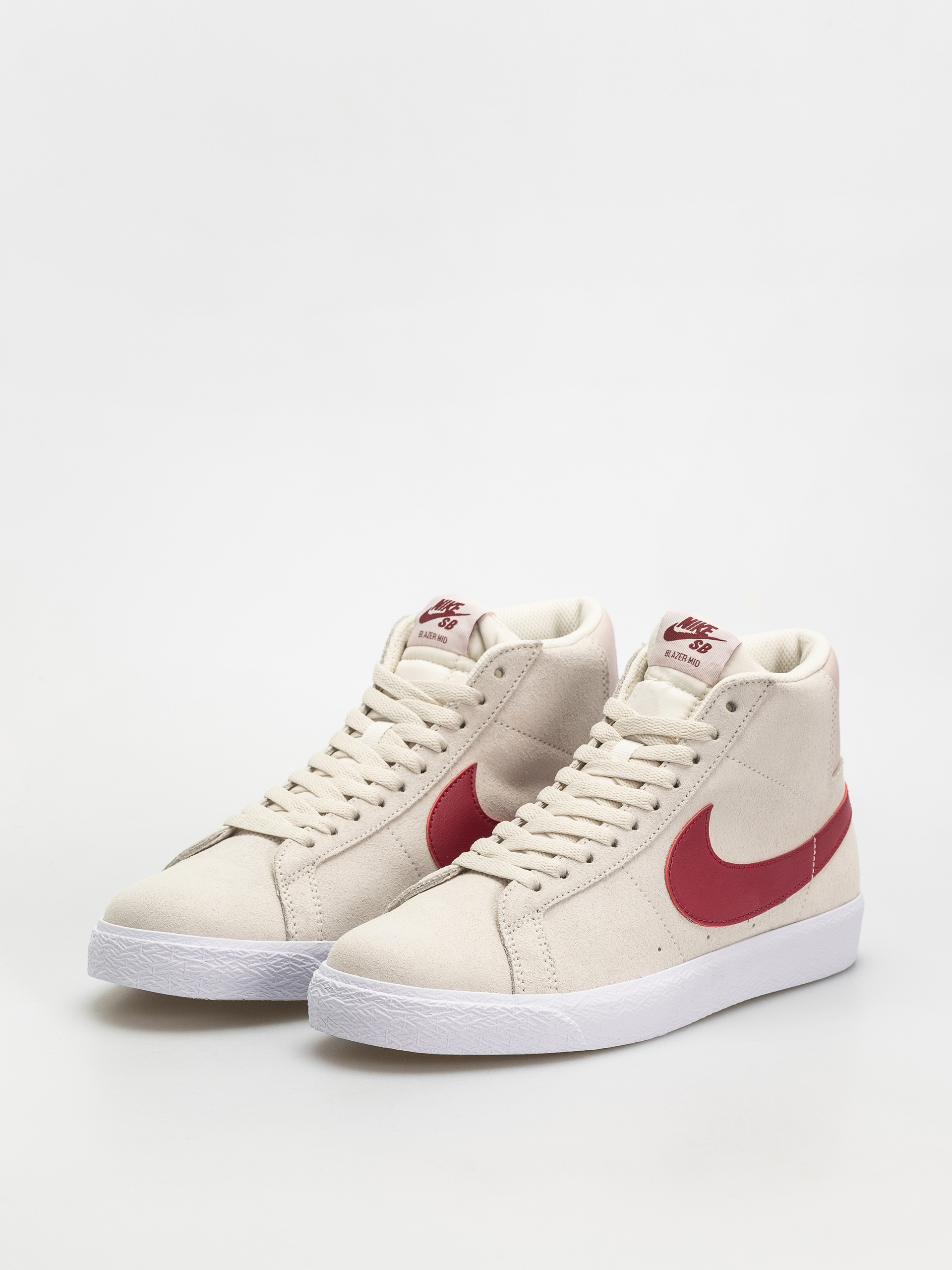 Topánky Nike SB Zoom Blazer Mid (pale ivory/noble red silt red white)