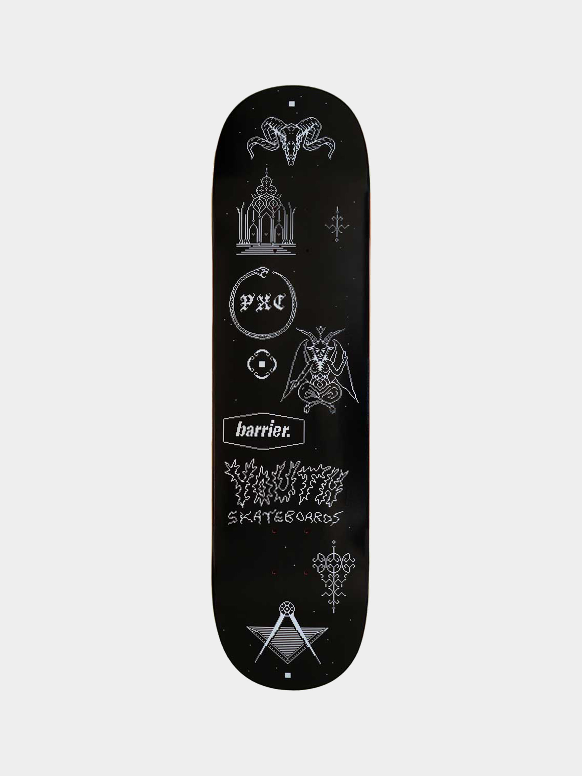 Doska Youth Skateboards Pxc X Barrier Square (black)