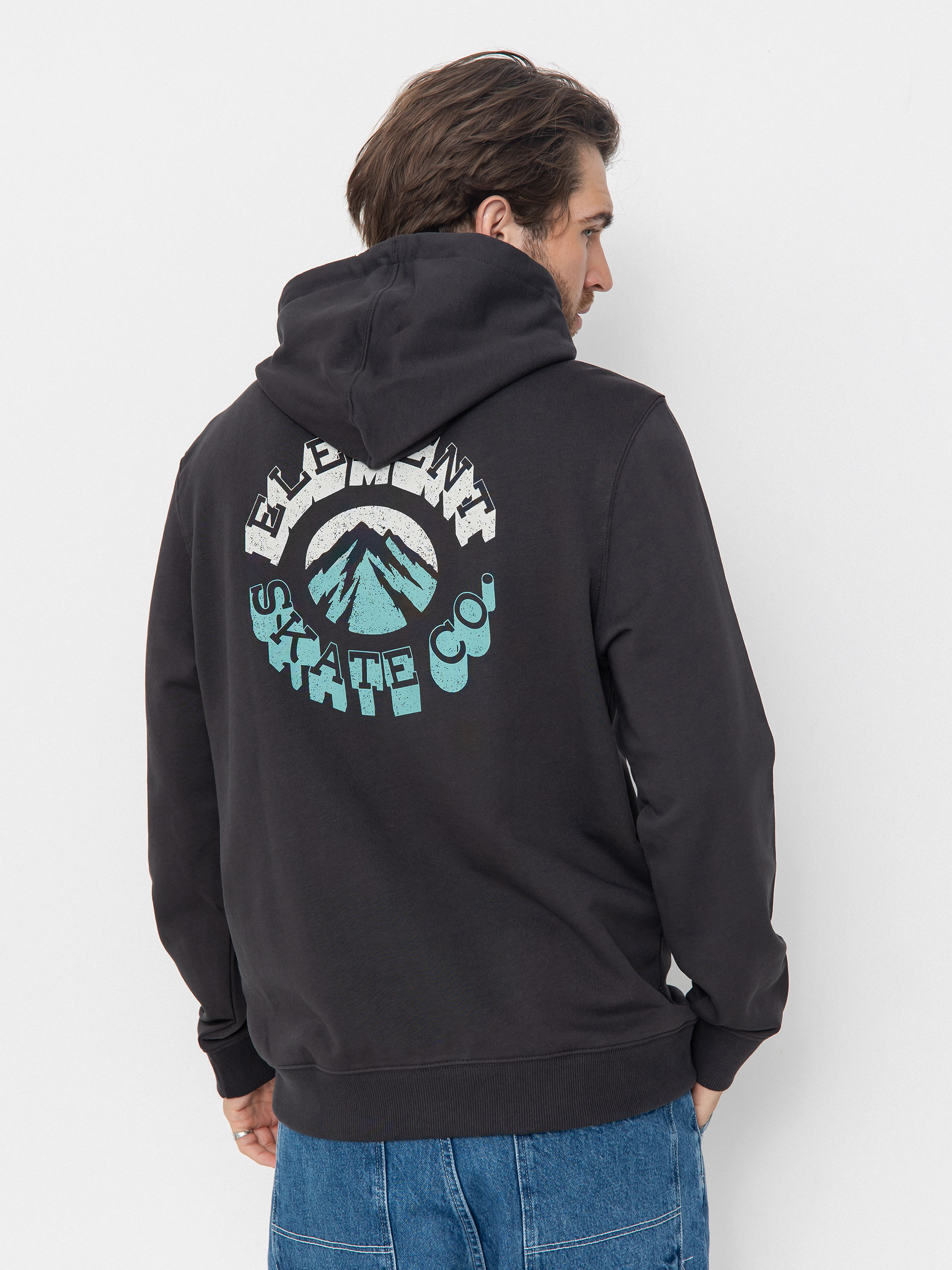 Mikina s kapucňou Element Ambition HD (off black)