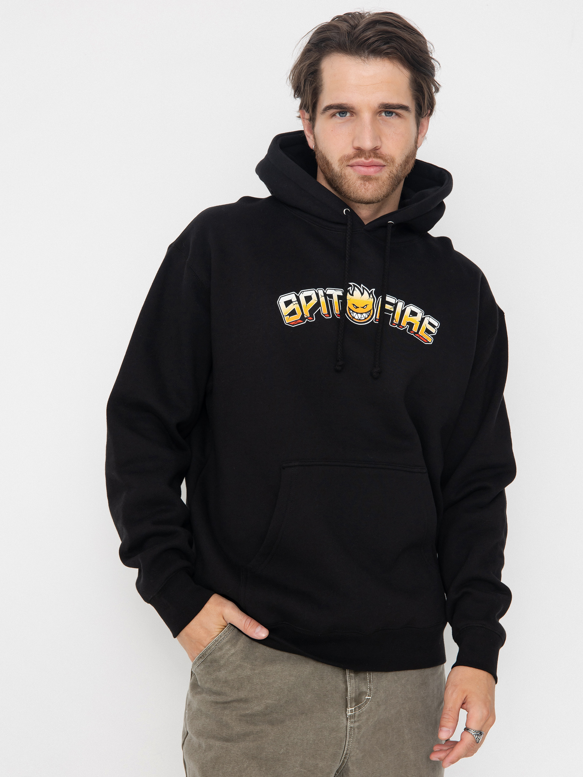 Mikina s kapucňou Spitfire Heatwave HD (black)