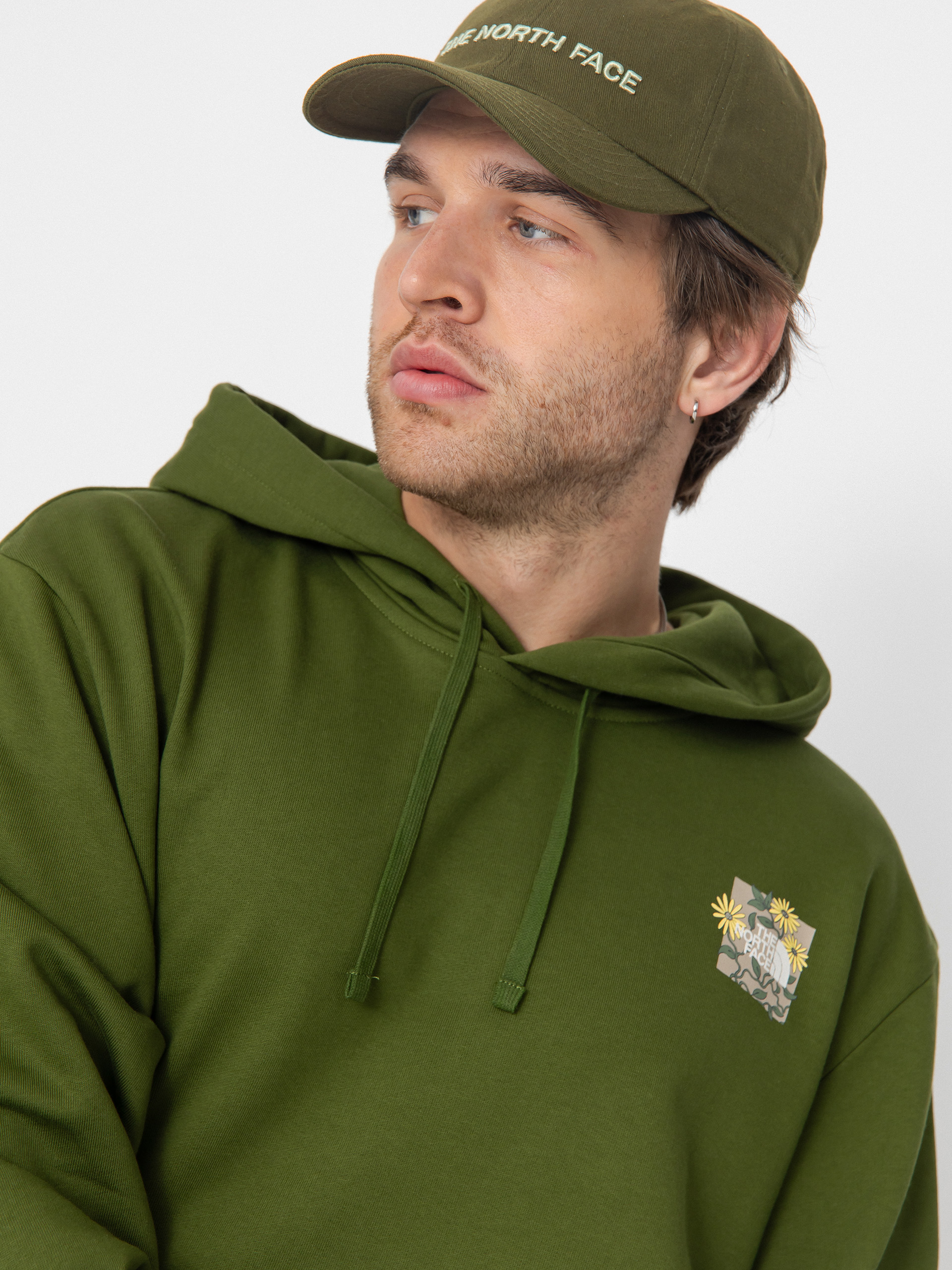 Mikina s kapucňou The North Face Connect Relaxed Graphic HD (woodland green)