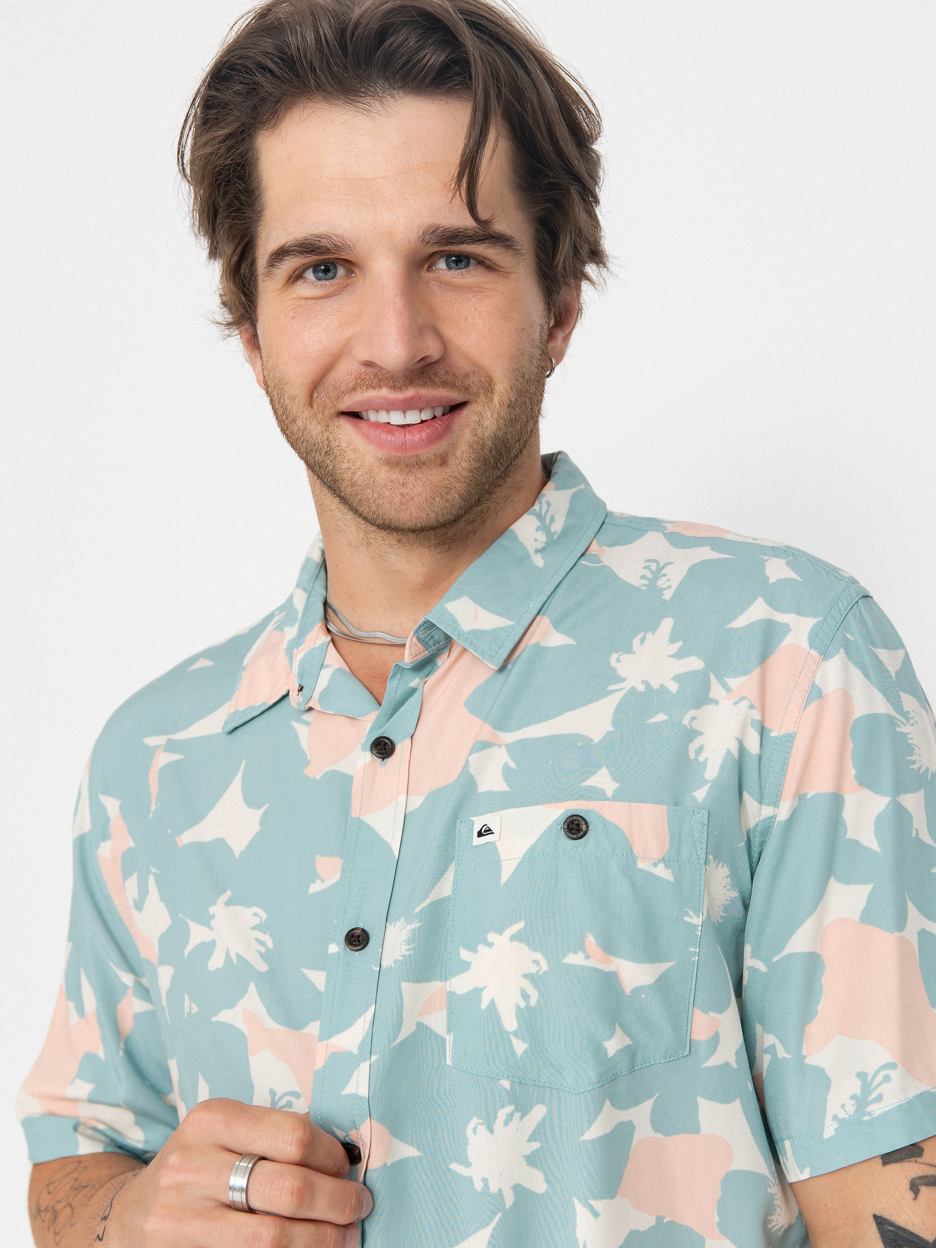 Košeľa Quiksilver Safe Paradise (aquifer handtman)