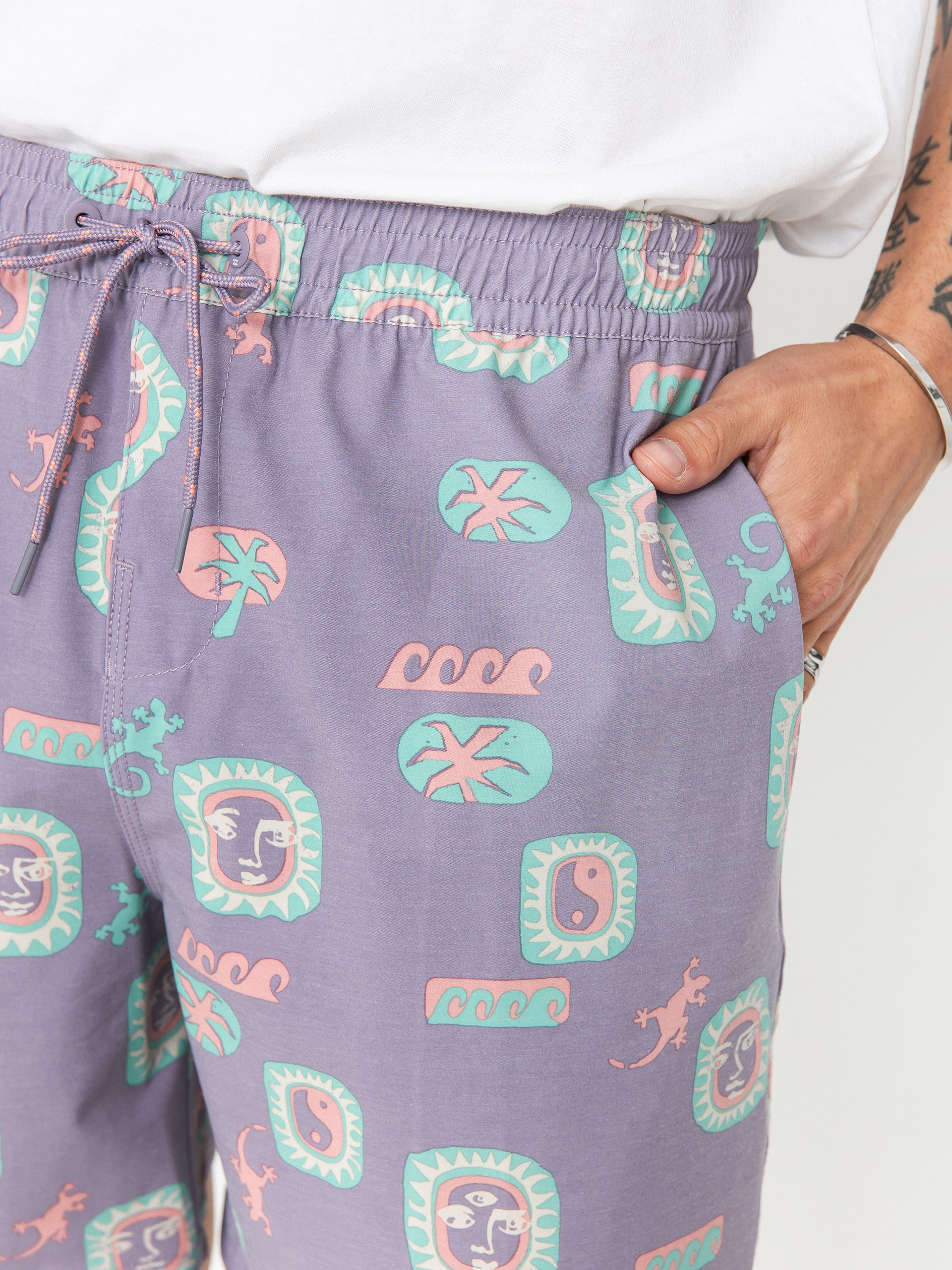 Kraťasy Billabong Wasted Times (purple ash)