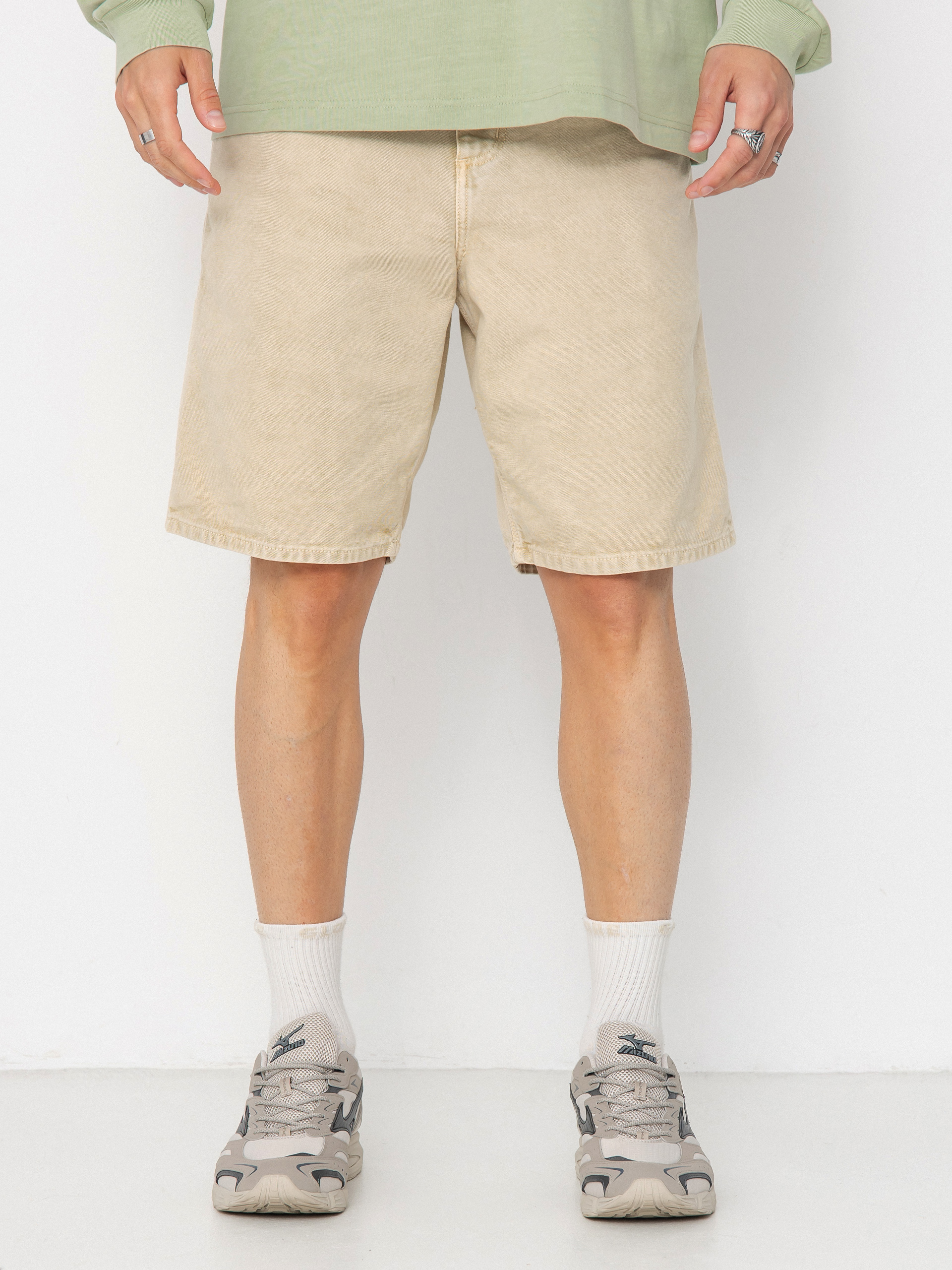 Kraťasy Carhartt WIP Single Knee (dusty h brown/chalk wash)