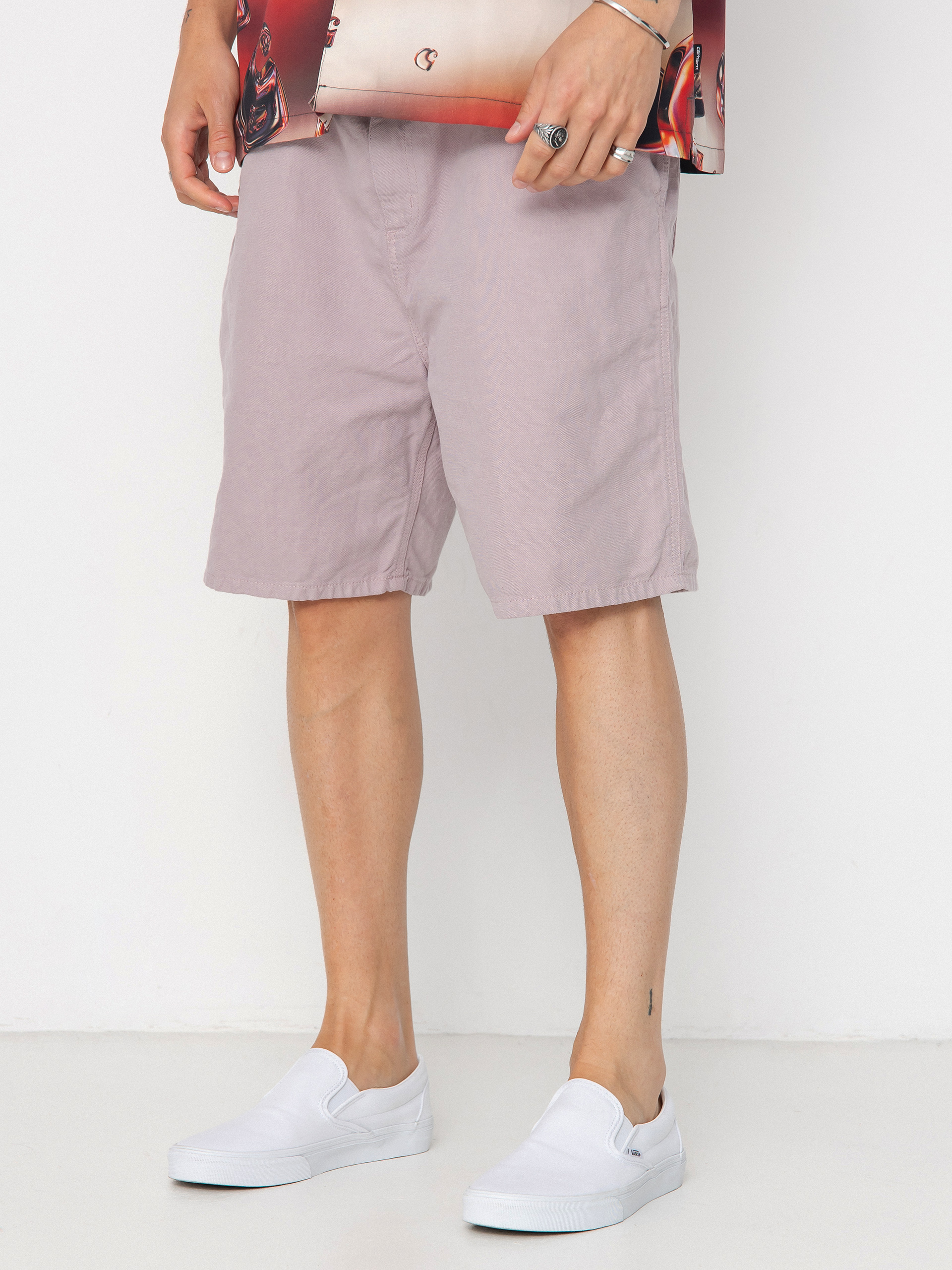 Kraťasy Carhartt WIP Walter Single Knee (pink fog/garment dyed)