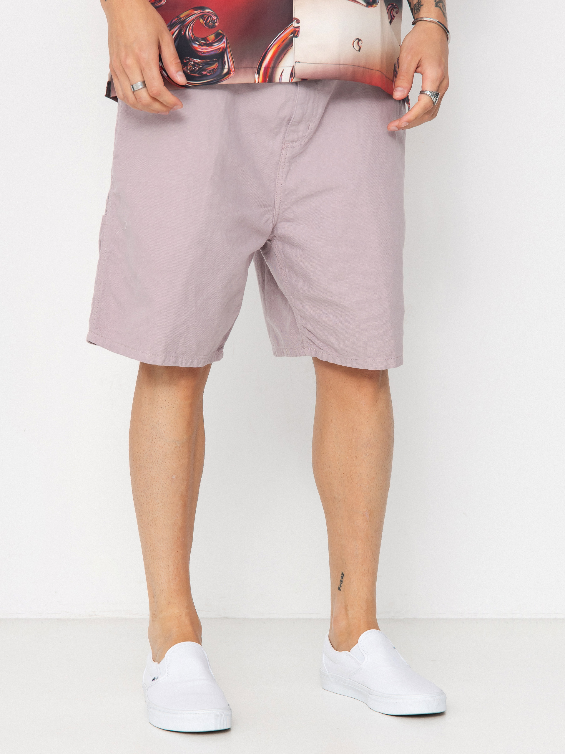Kraťasy Carhartt WIP Walter Single Knee (pink fog/garment dyed)