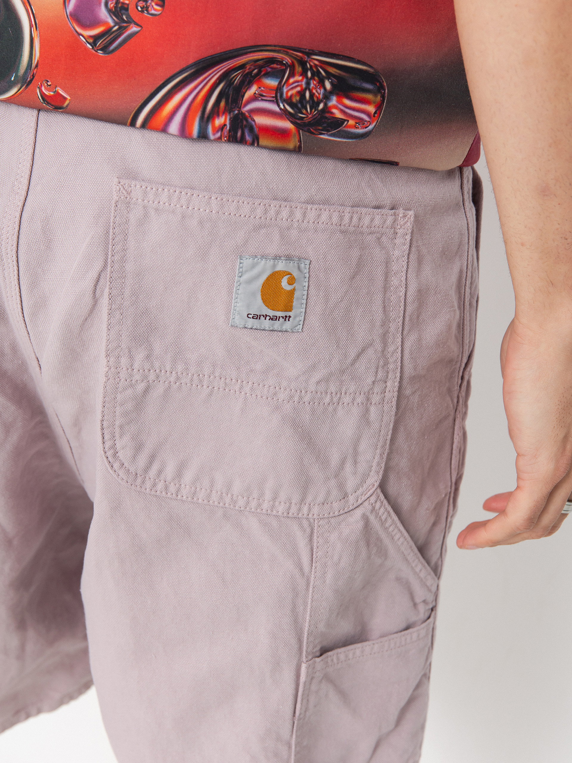 Kraťasy Carhartt WIP Walter Single Knee (pink fog/garment dyed)