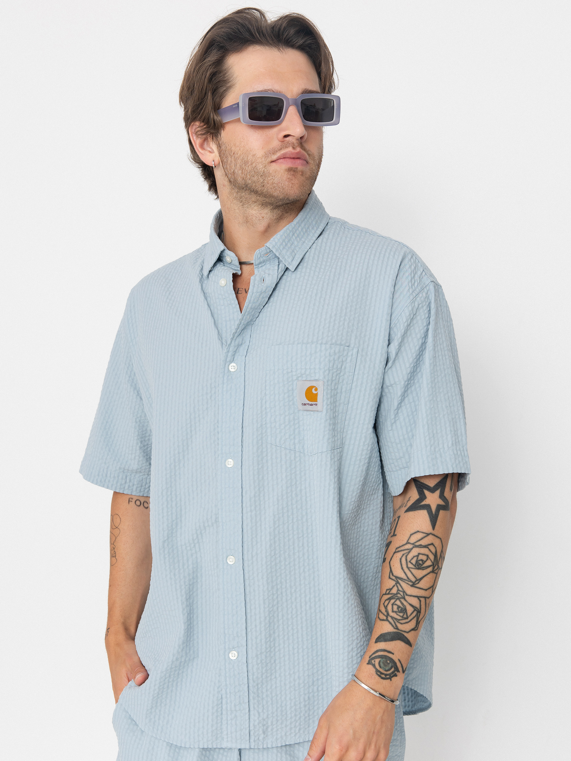 Košeľa Carhartt WIP Toland (toland stripe/blue fog)