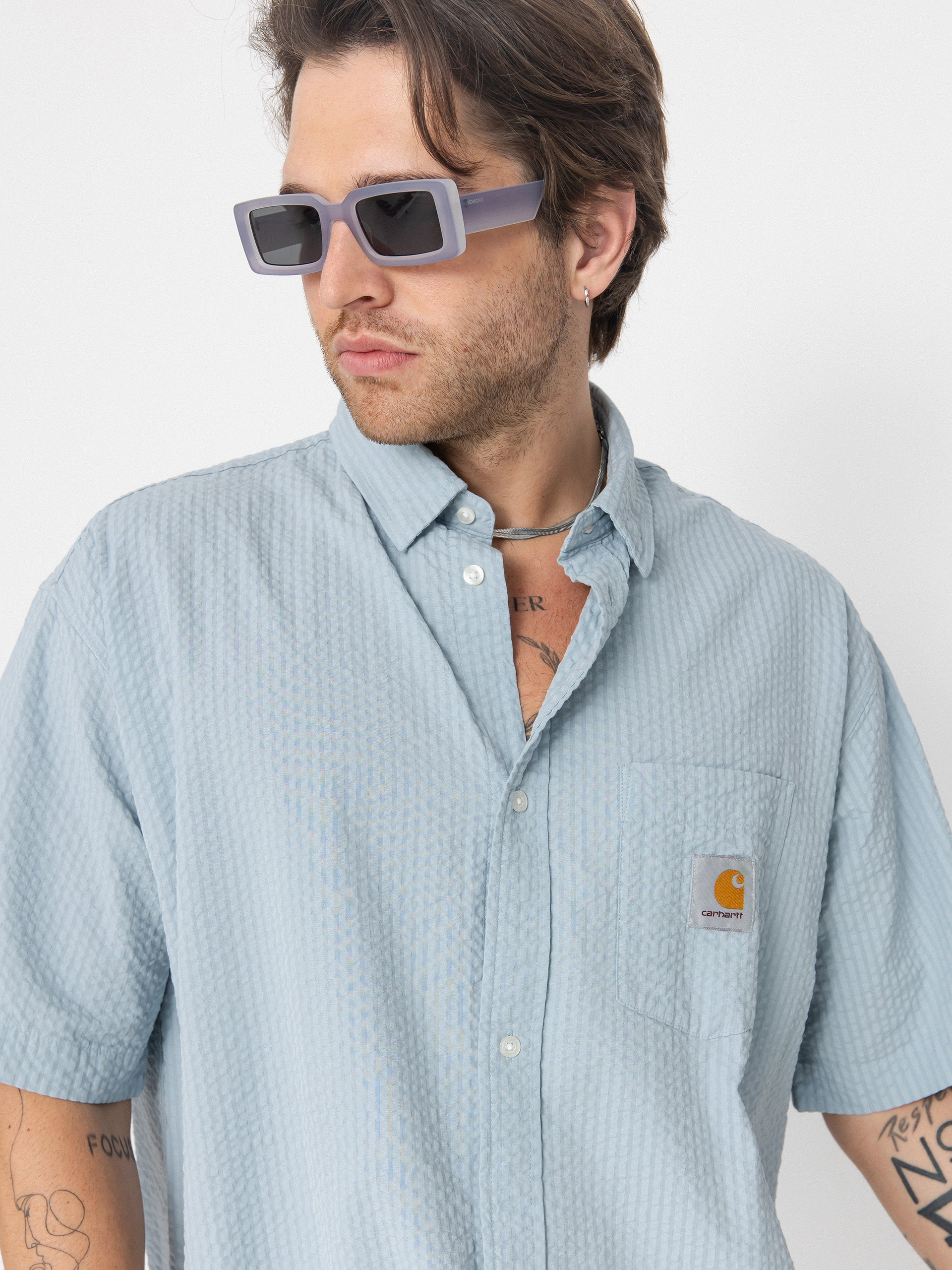 Košeľa Carhartt WIP Toland (toland stripe/blue fog)