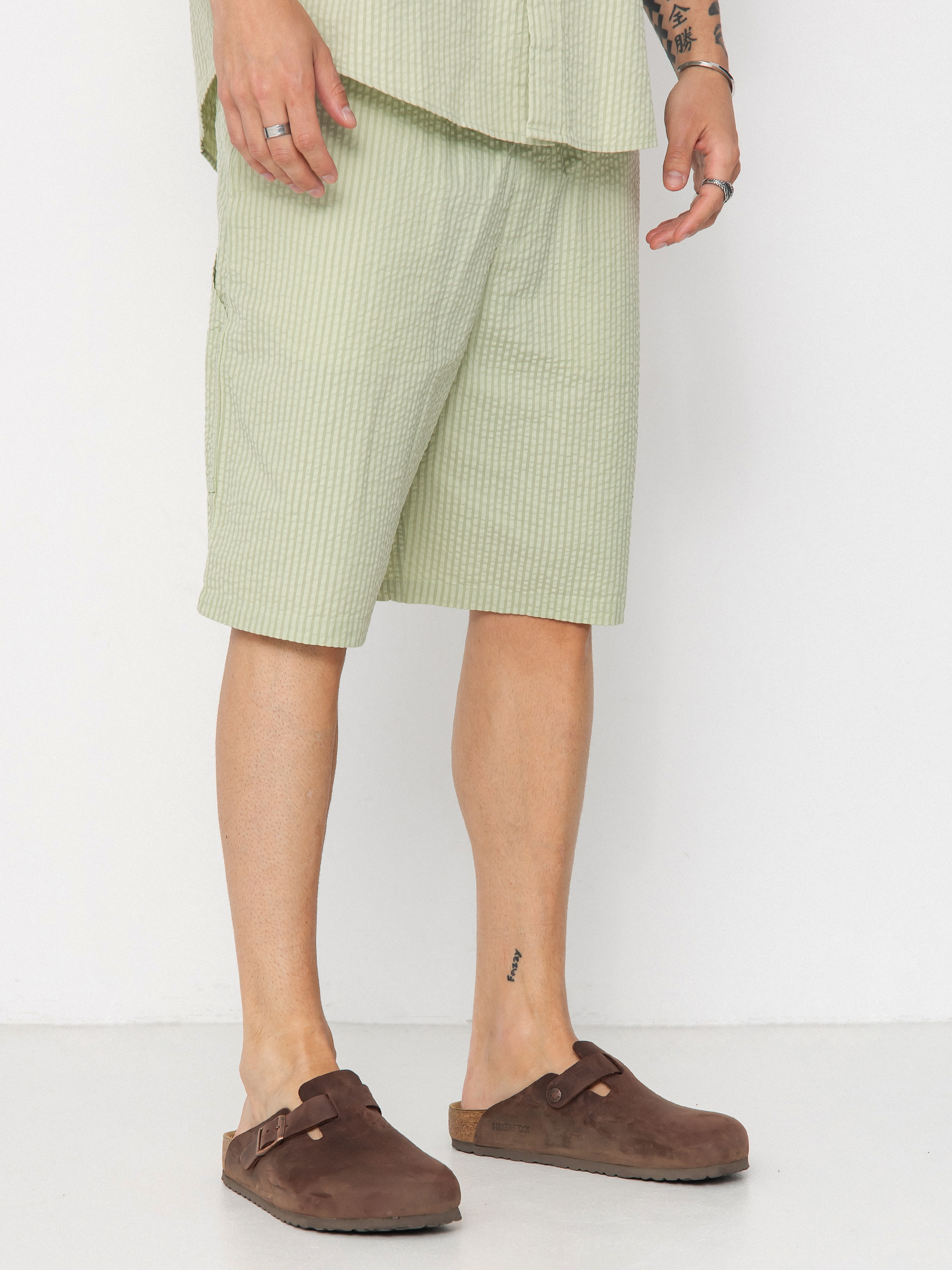 Kraťasy Carhartt WIP Toland (toland stripe/pale olive)