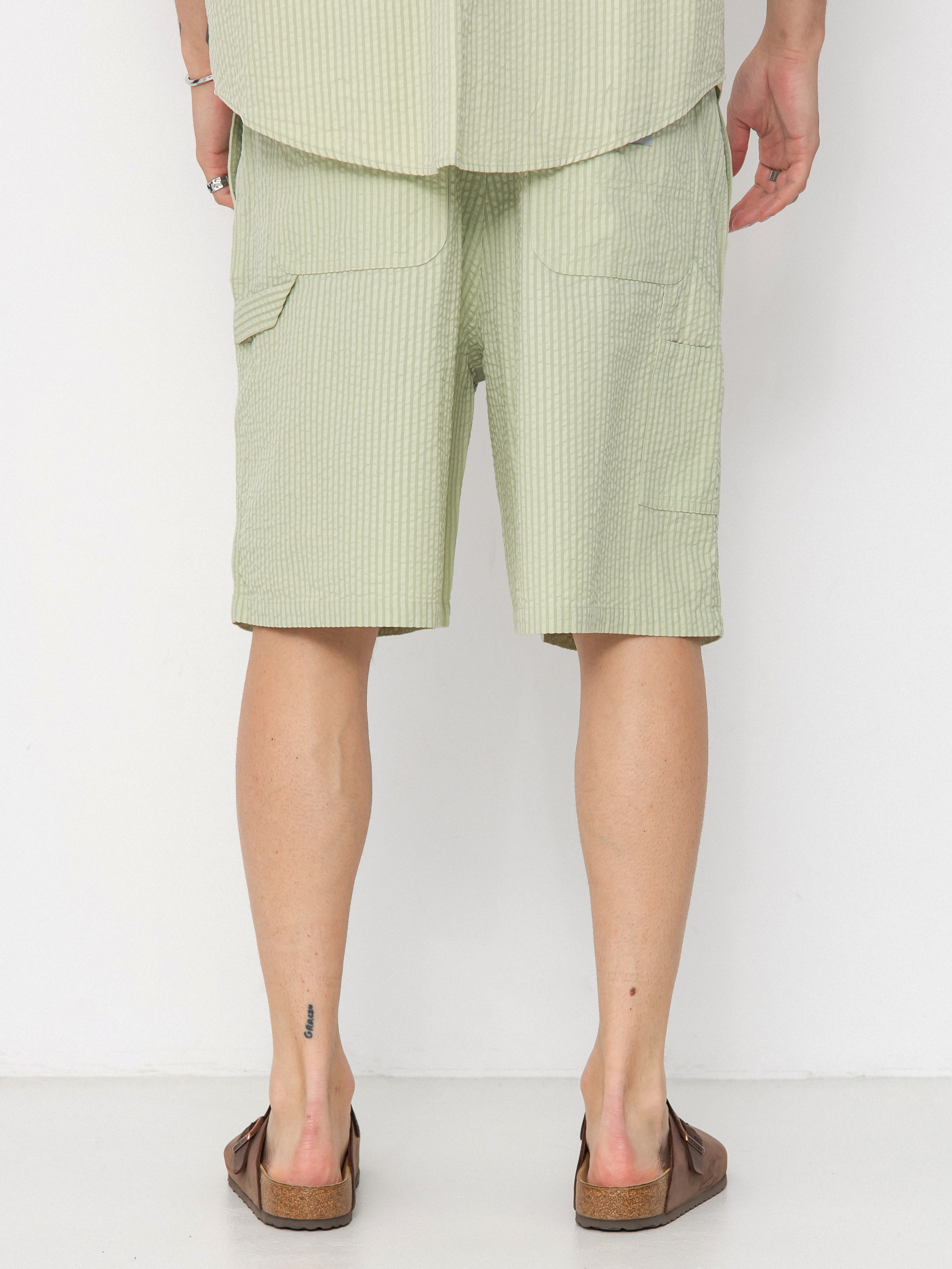 Kraťasy Carhartt WIP Toland (toland stripe/pale olive)