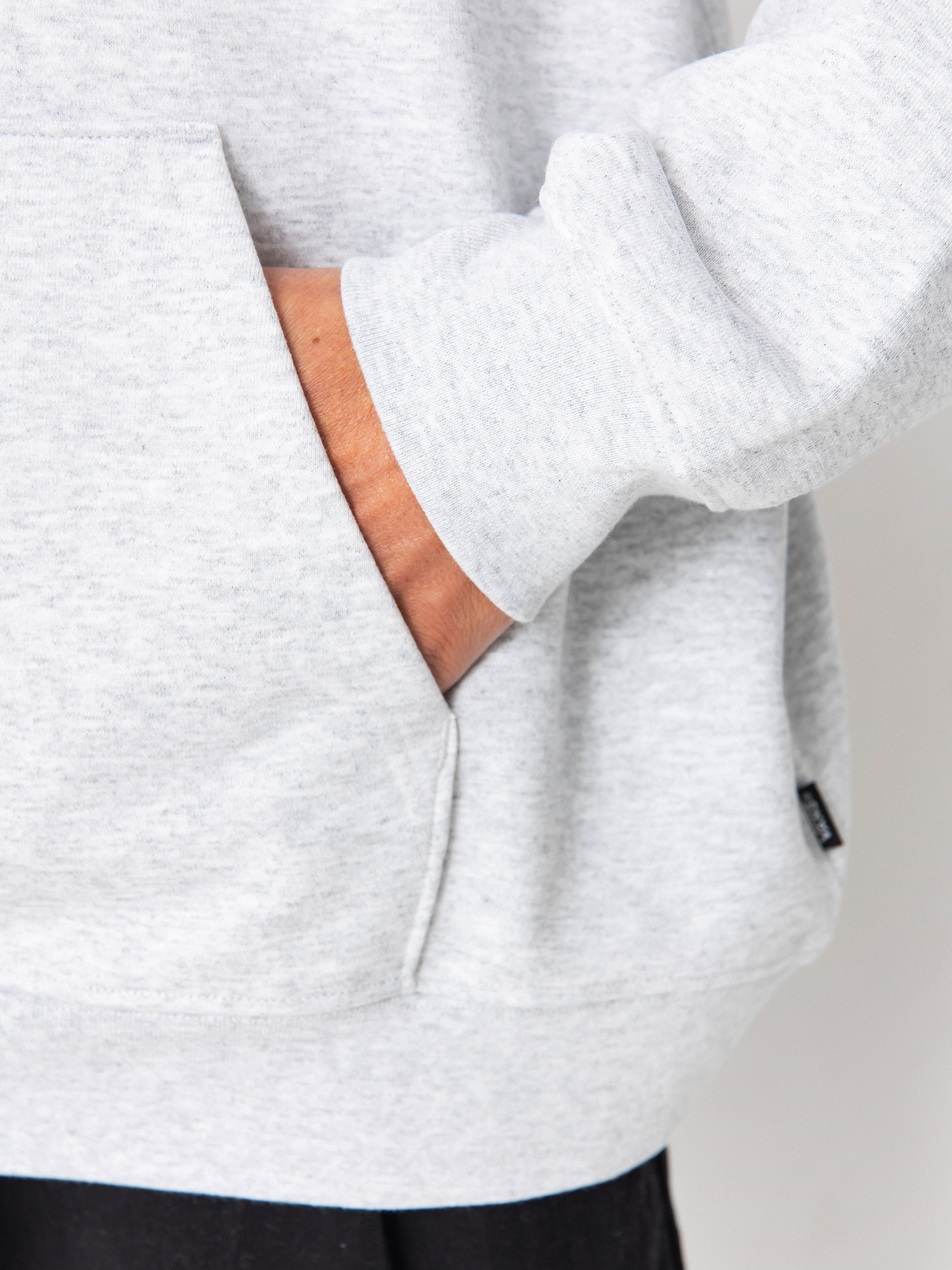 Mikina s kapucňou Vans Style 76 II Loose Ft HD (light grey heather)