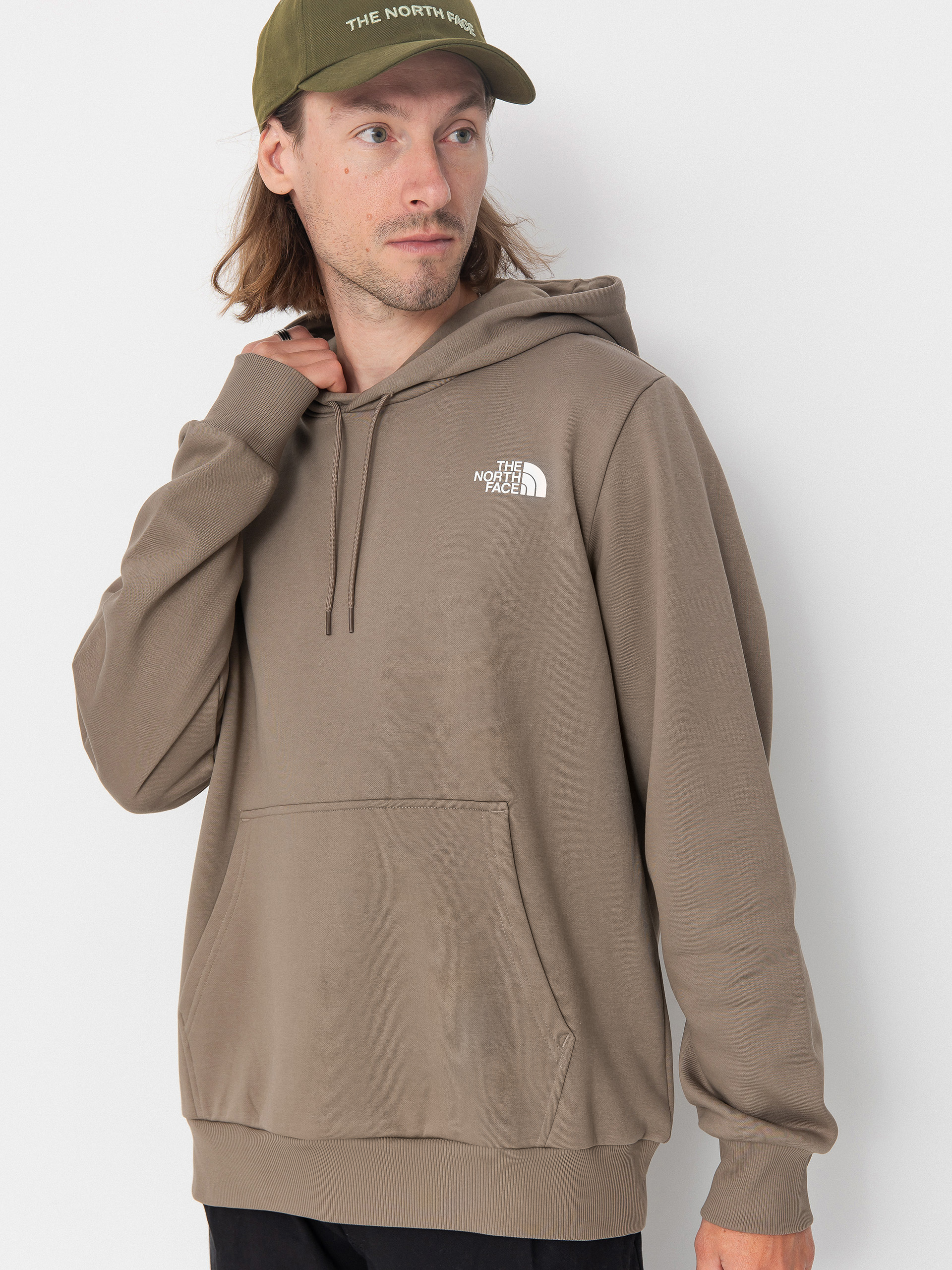 Mikina s kapucňou The North Face Simple Dome Regular HD (mocha brown)