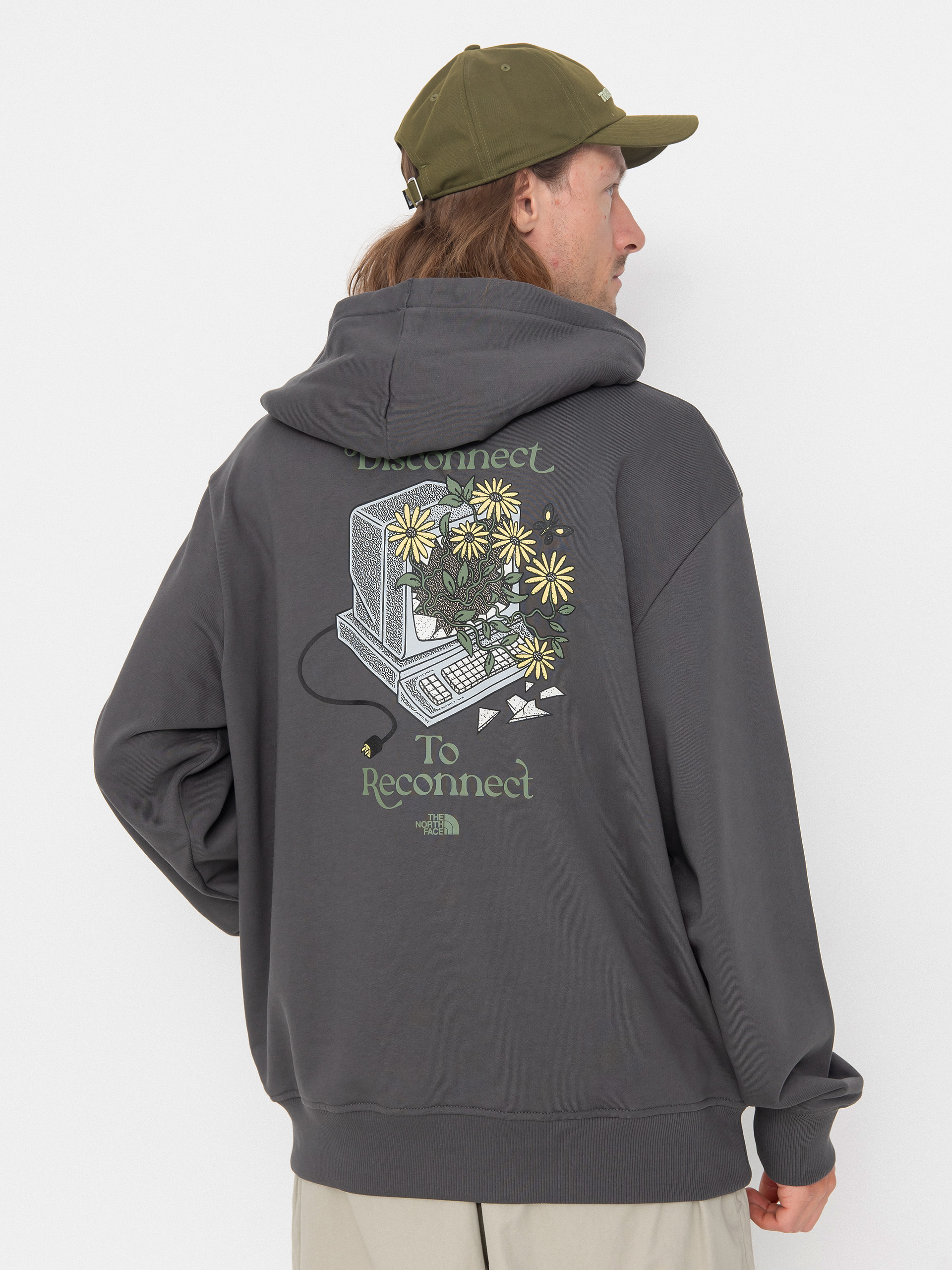 Mikina s kapucňou The North Face Connect Relaxed Graphic HD