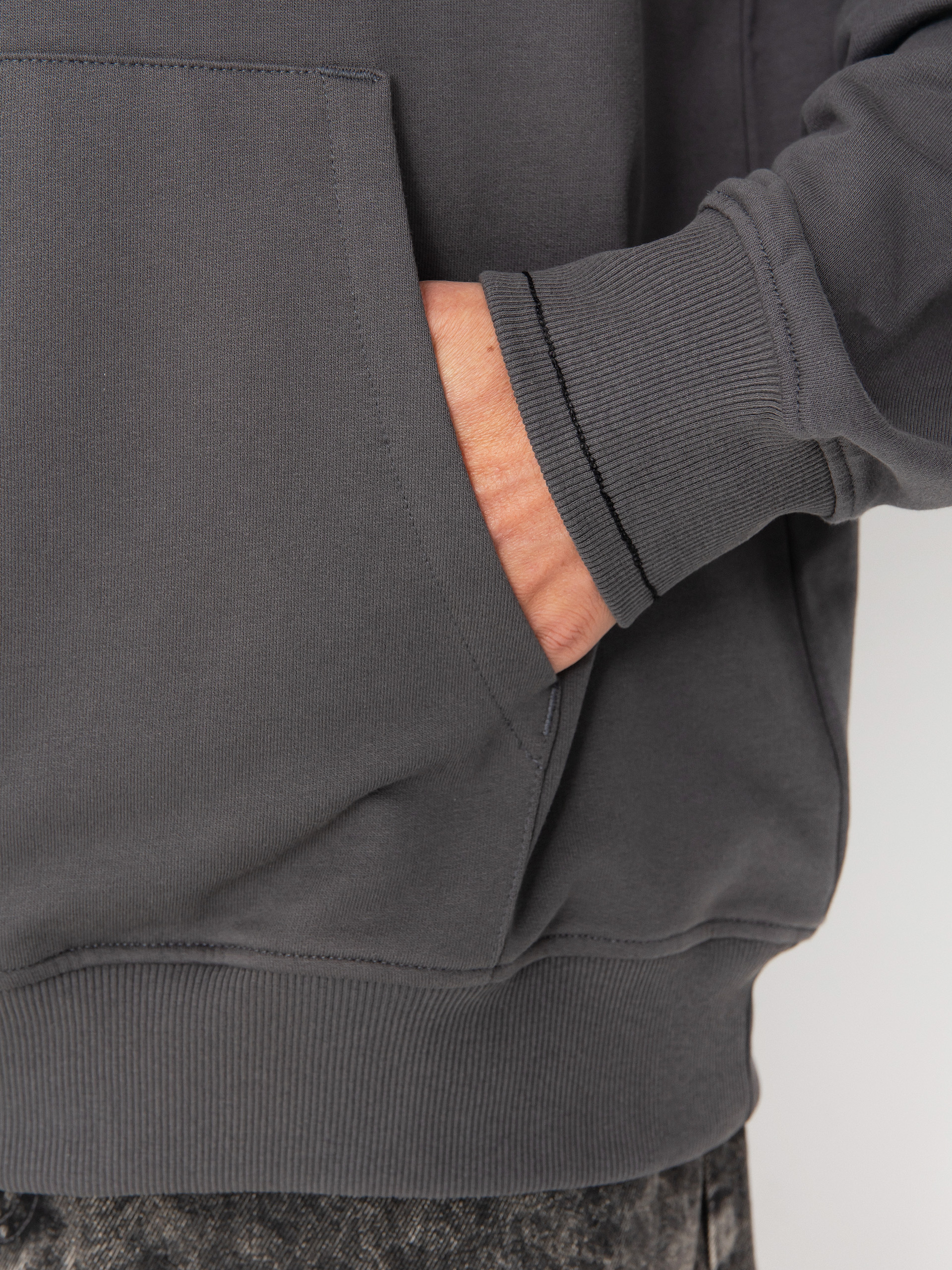 Mikina s kapucňou The North Face Flower Dome Relaxed HD (anthracite grey)