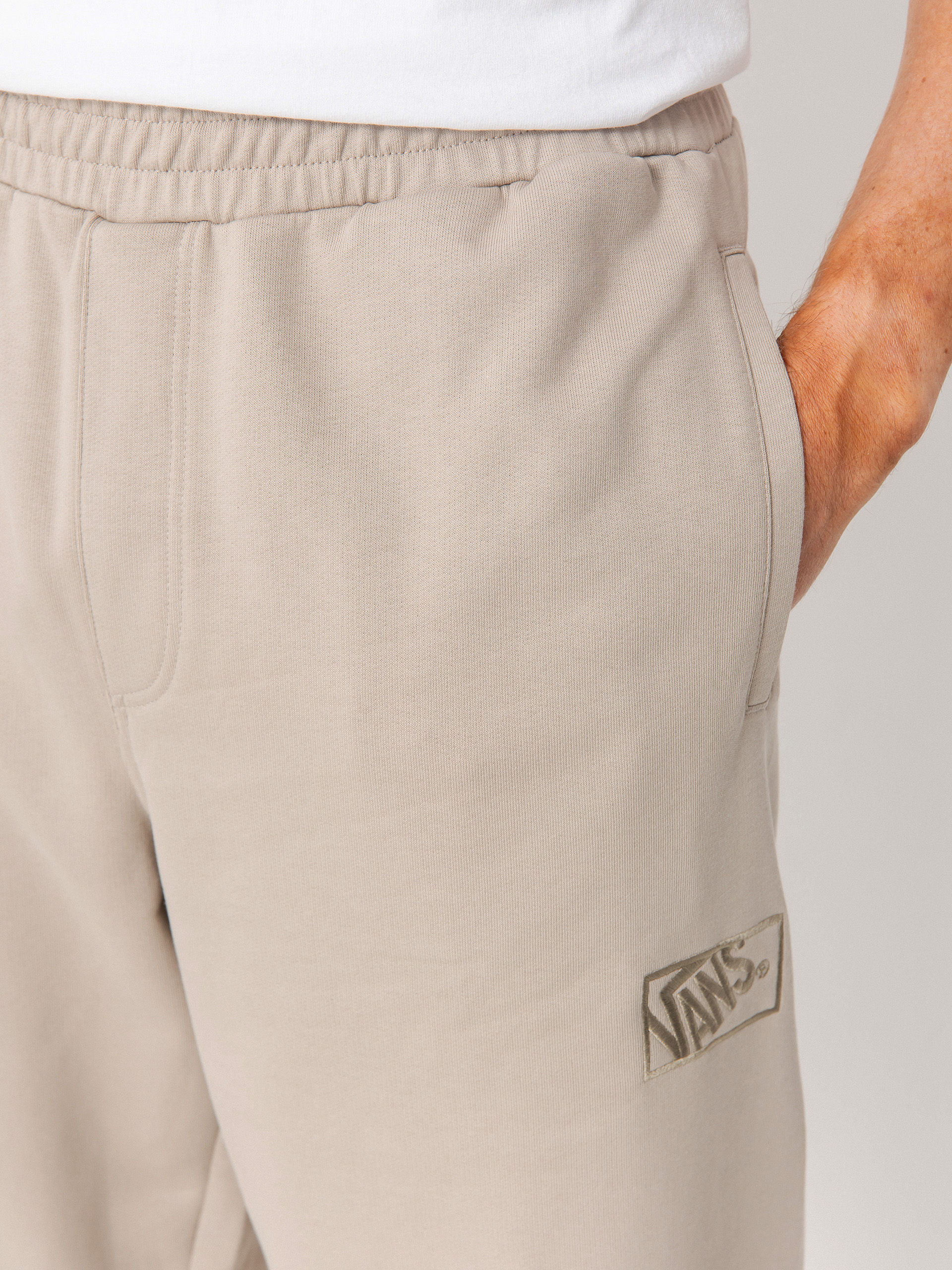 Nohavice Vans Blocked Box Loose Sweatpant Ft (mushroom)