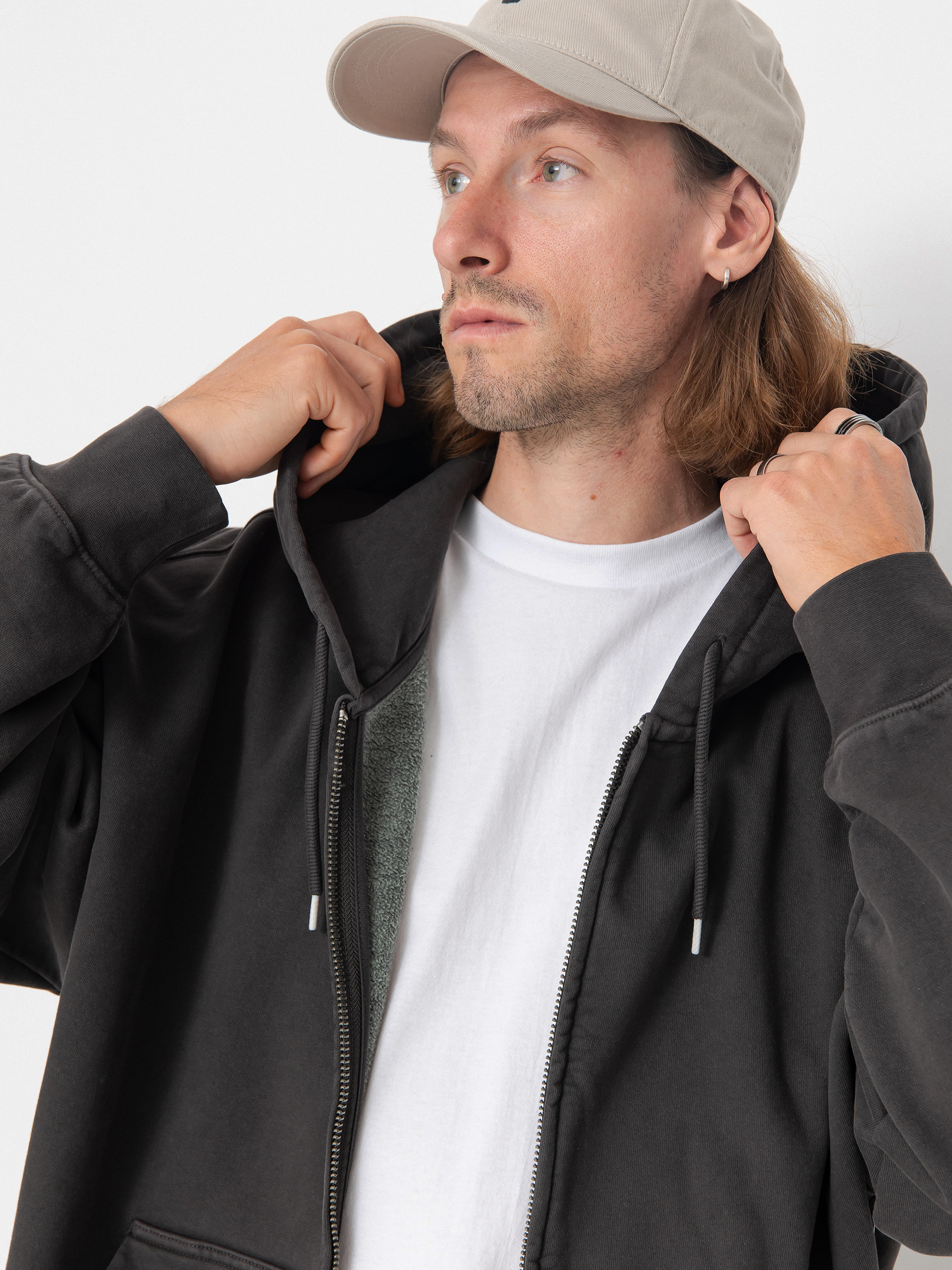 Mikina s kapucňou Vans Lx ZHD (faded black)