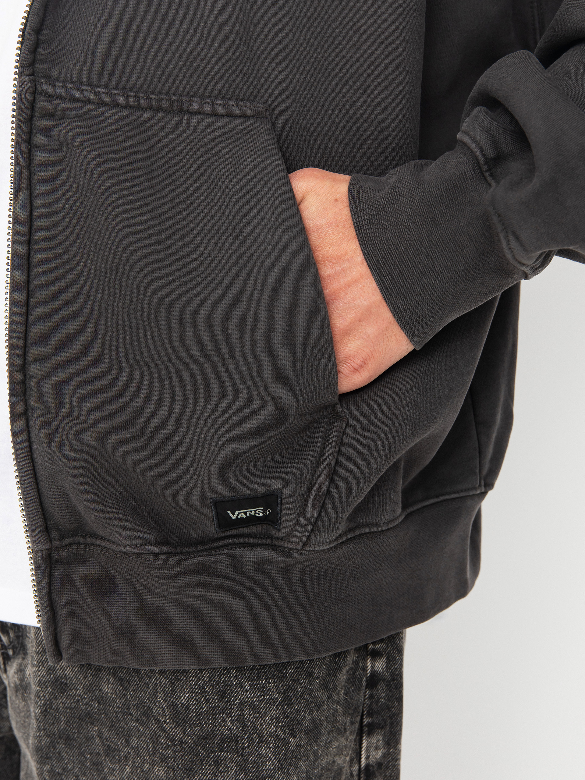 Mikina s kapucňou Vans Lx ZHD (faded black)