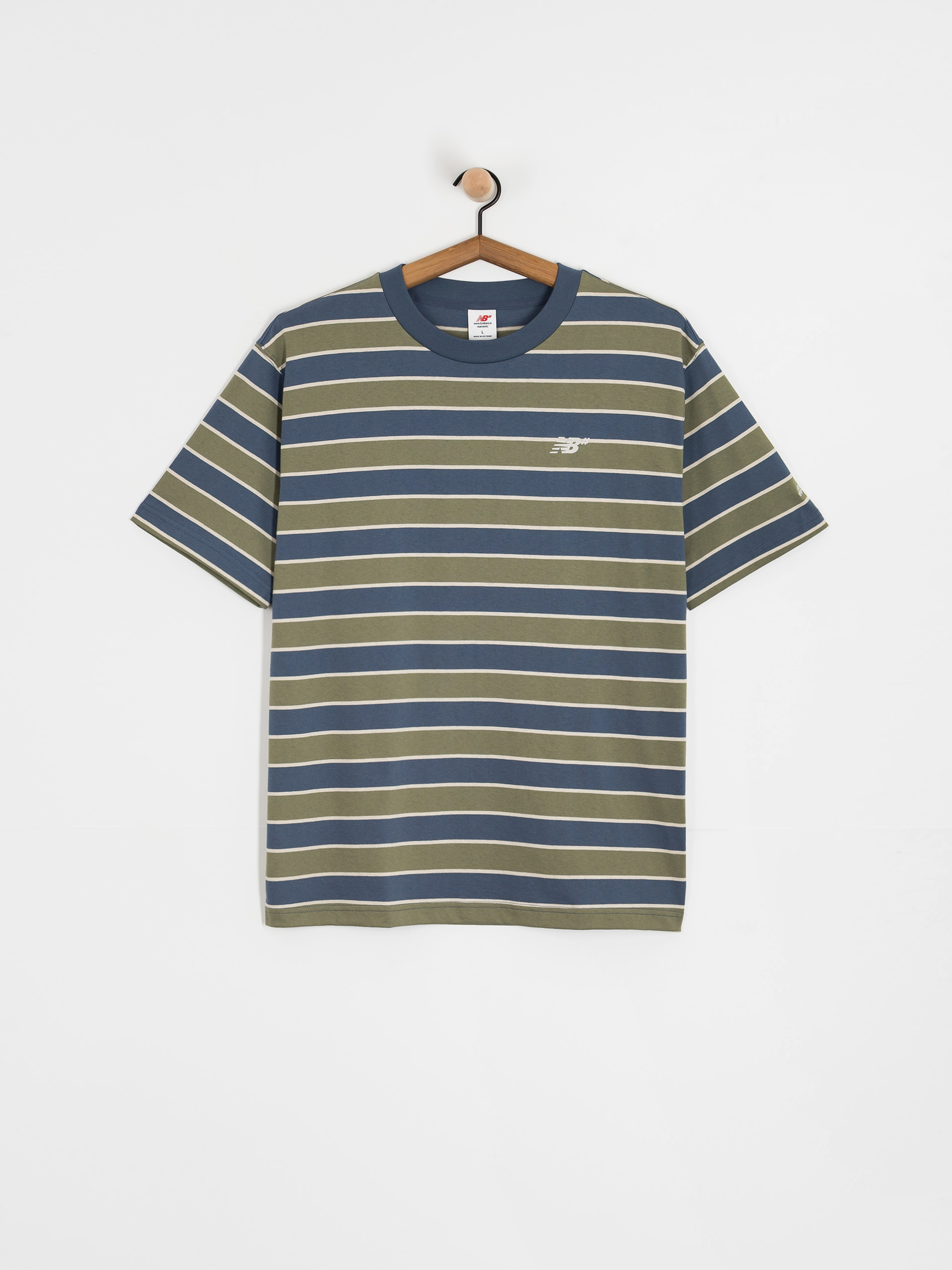 Tričko New Balance Numeric Thin Stripe (blue)