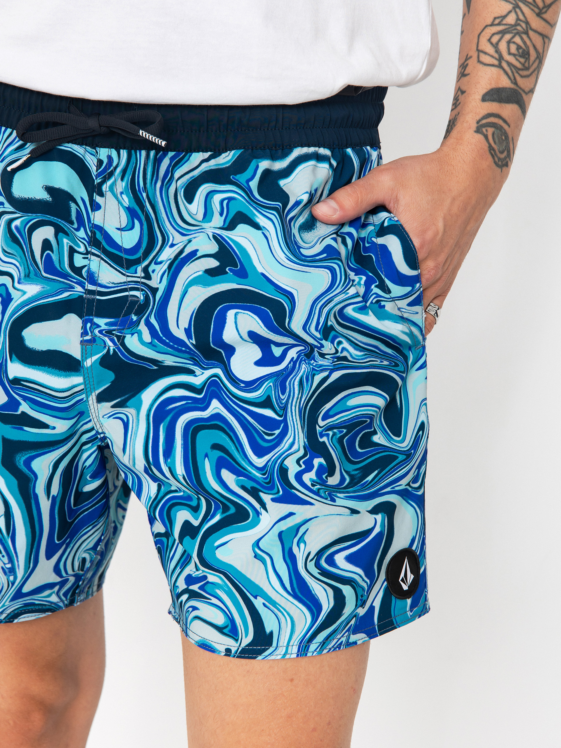 Kraťasy Volcom Lido Print Trunk 16 (navy)