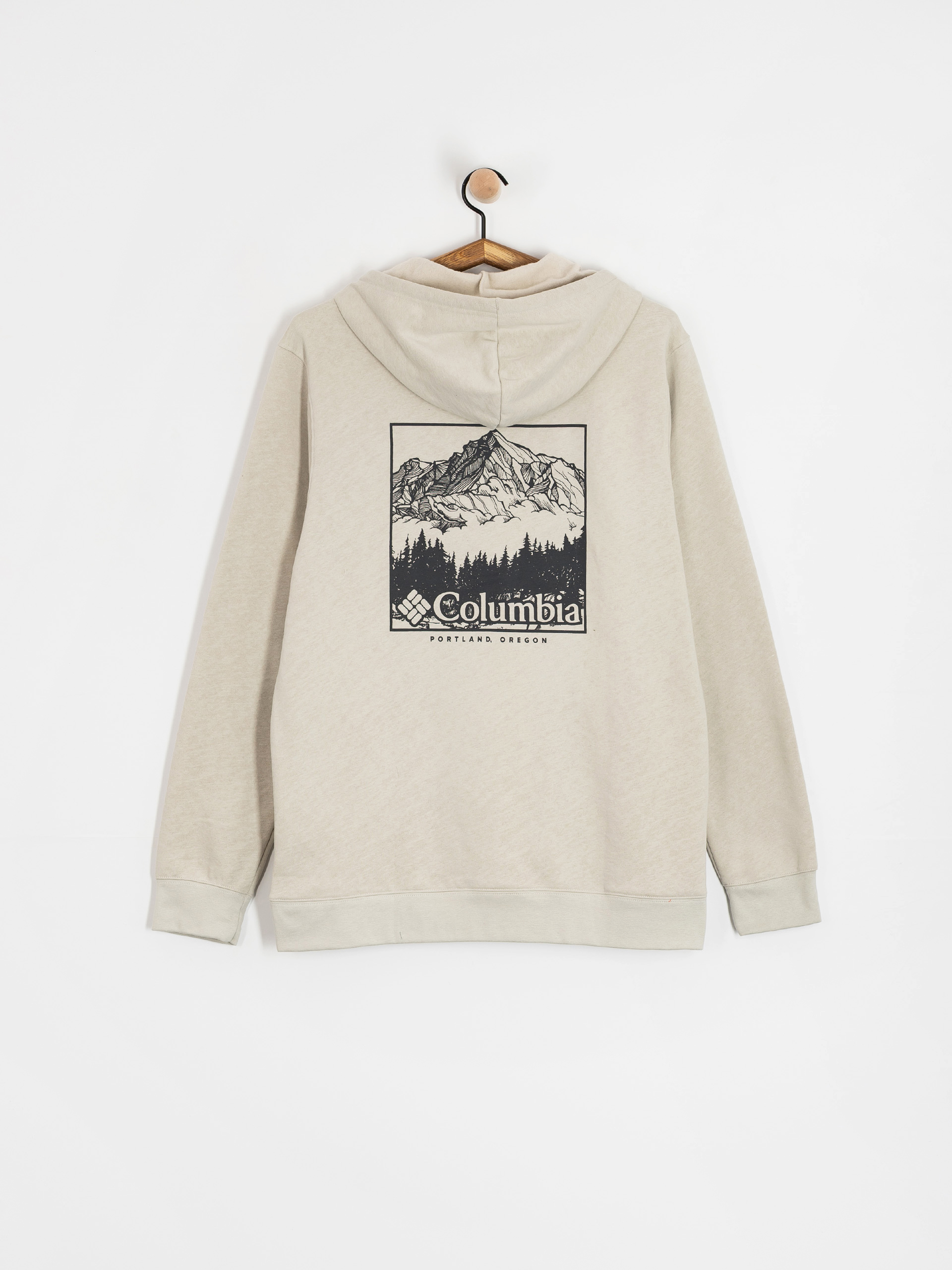 Mikina s kapucňou Columbia Columbia Trek HD (dark stone/meadowland)